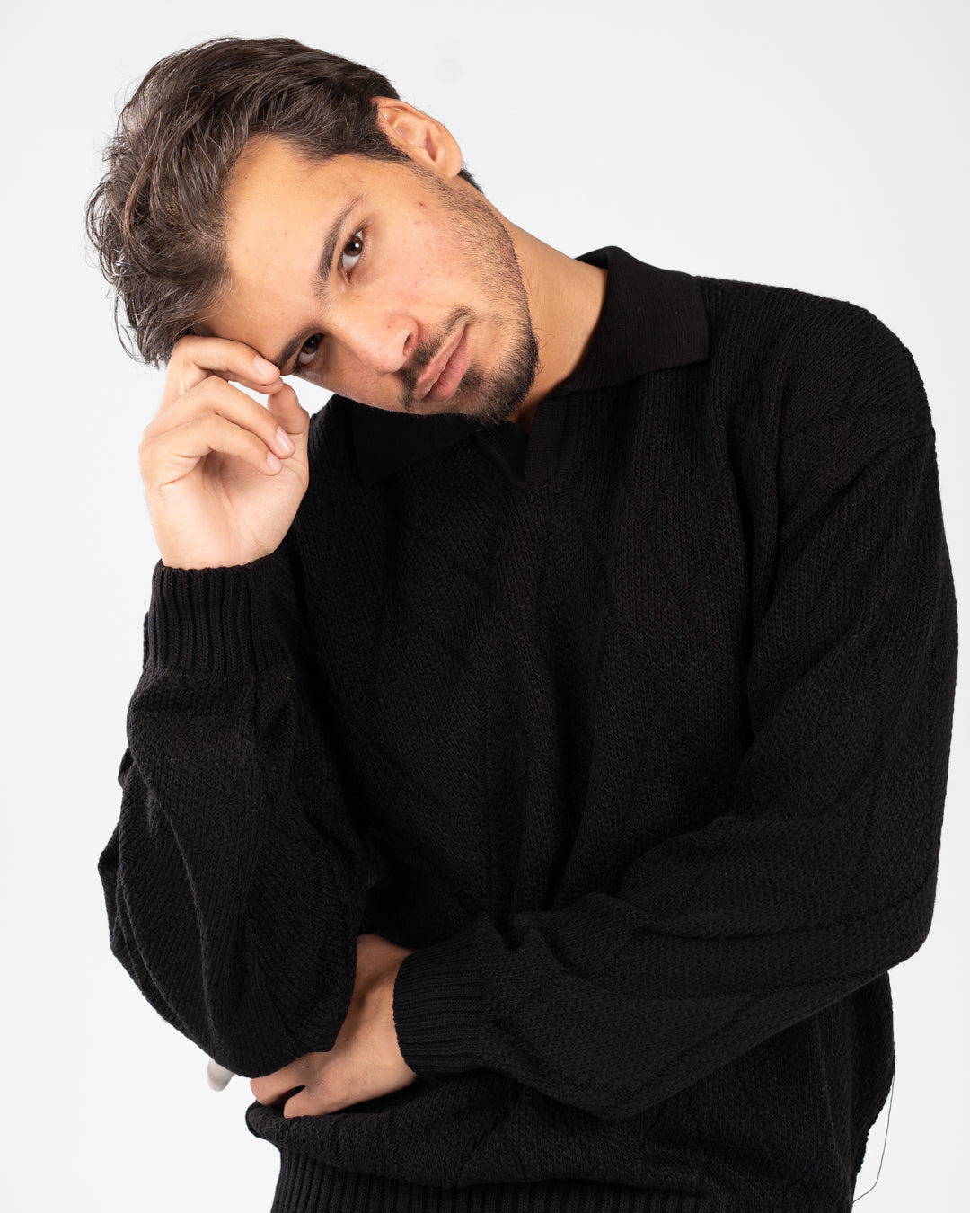 بلوفر بولو سادة للرجال