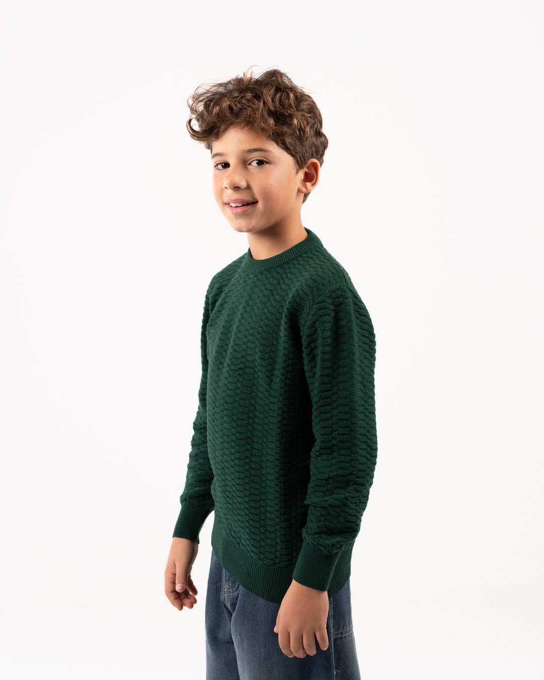 Plain Ribbed Boy Pullover