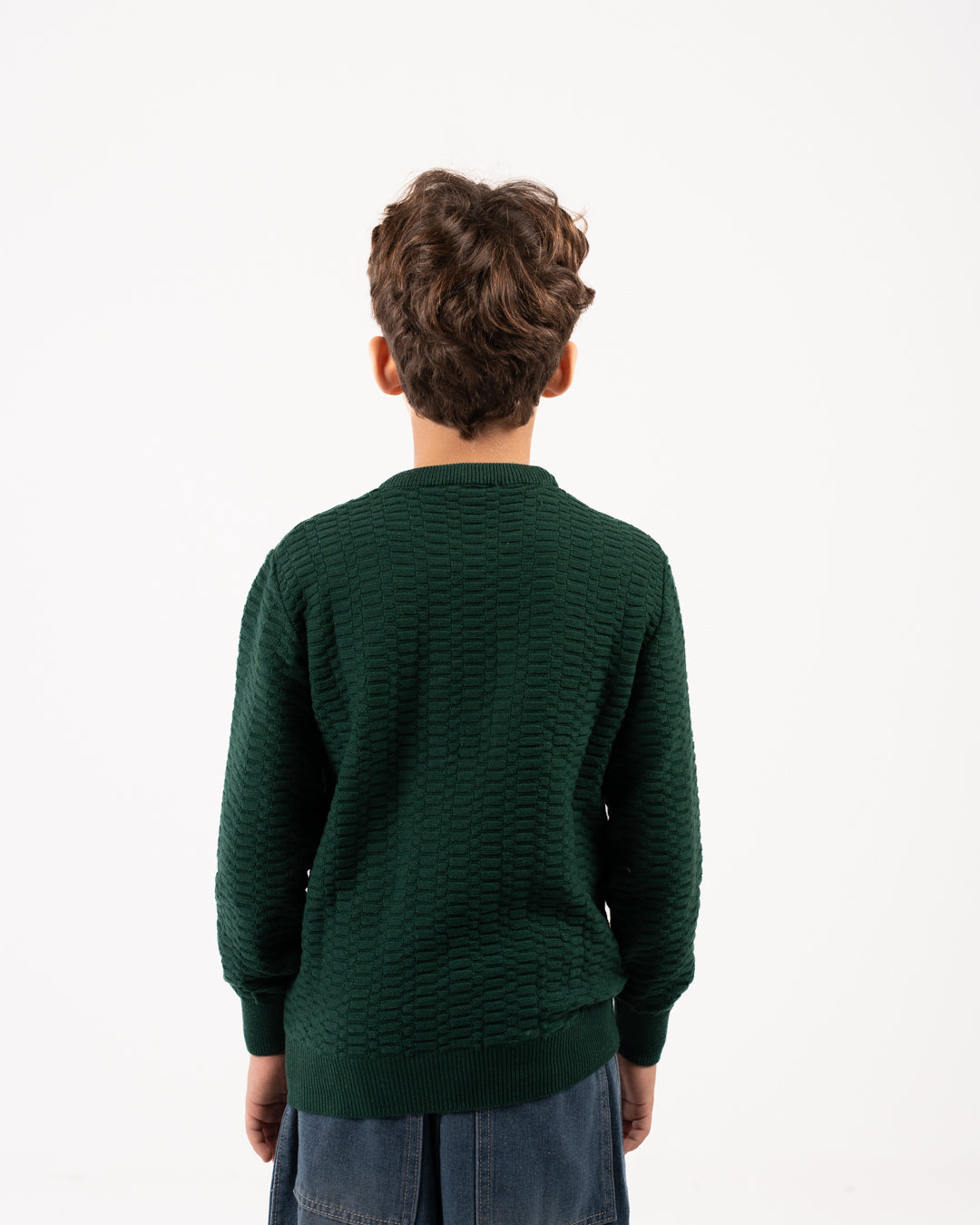 Plain Ribbed Boy Pullover