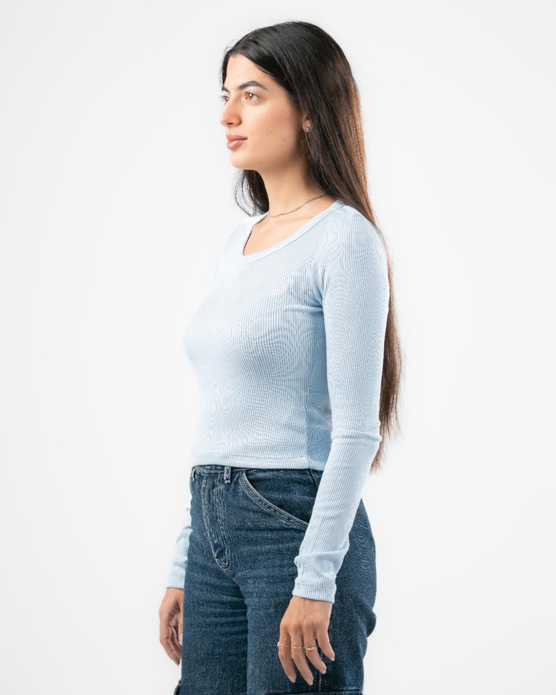 Plain Long Sleeve Top