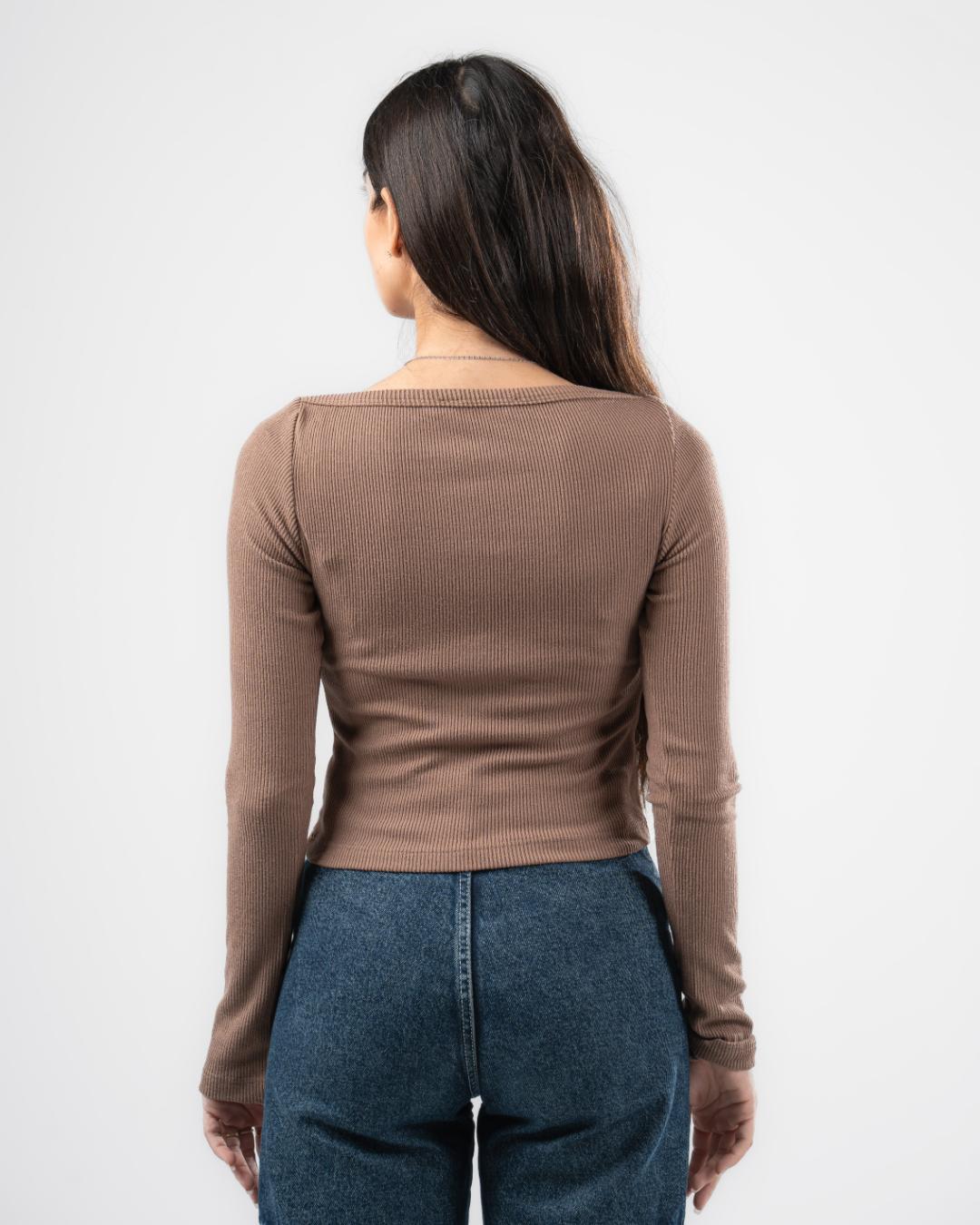 Plain Long Sleeve Top