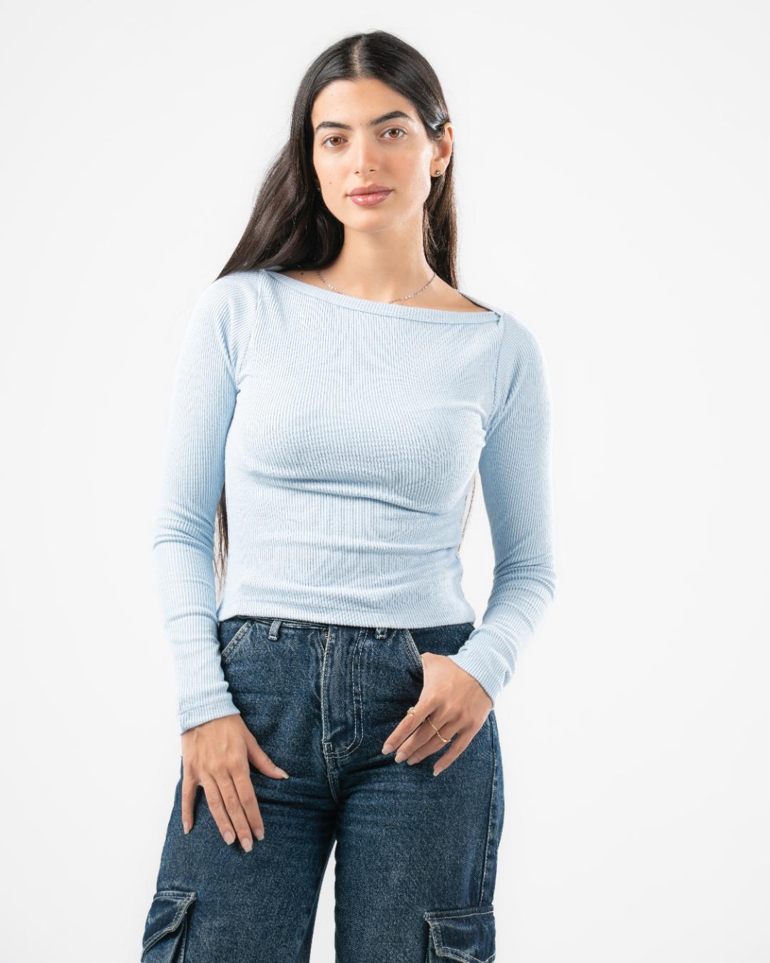 Plain Long Sleeve Top