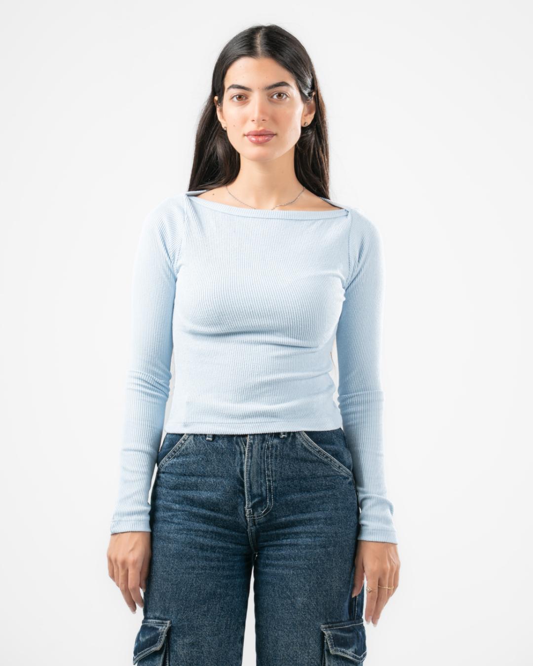 Plain Long Sleeve Top