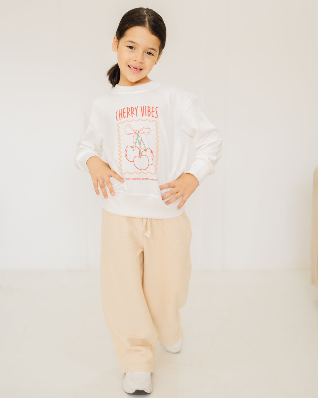 Cherry Round Neck SweatShirt