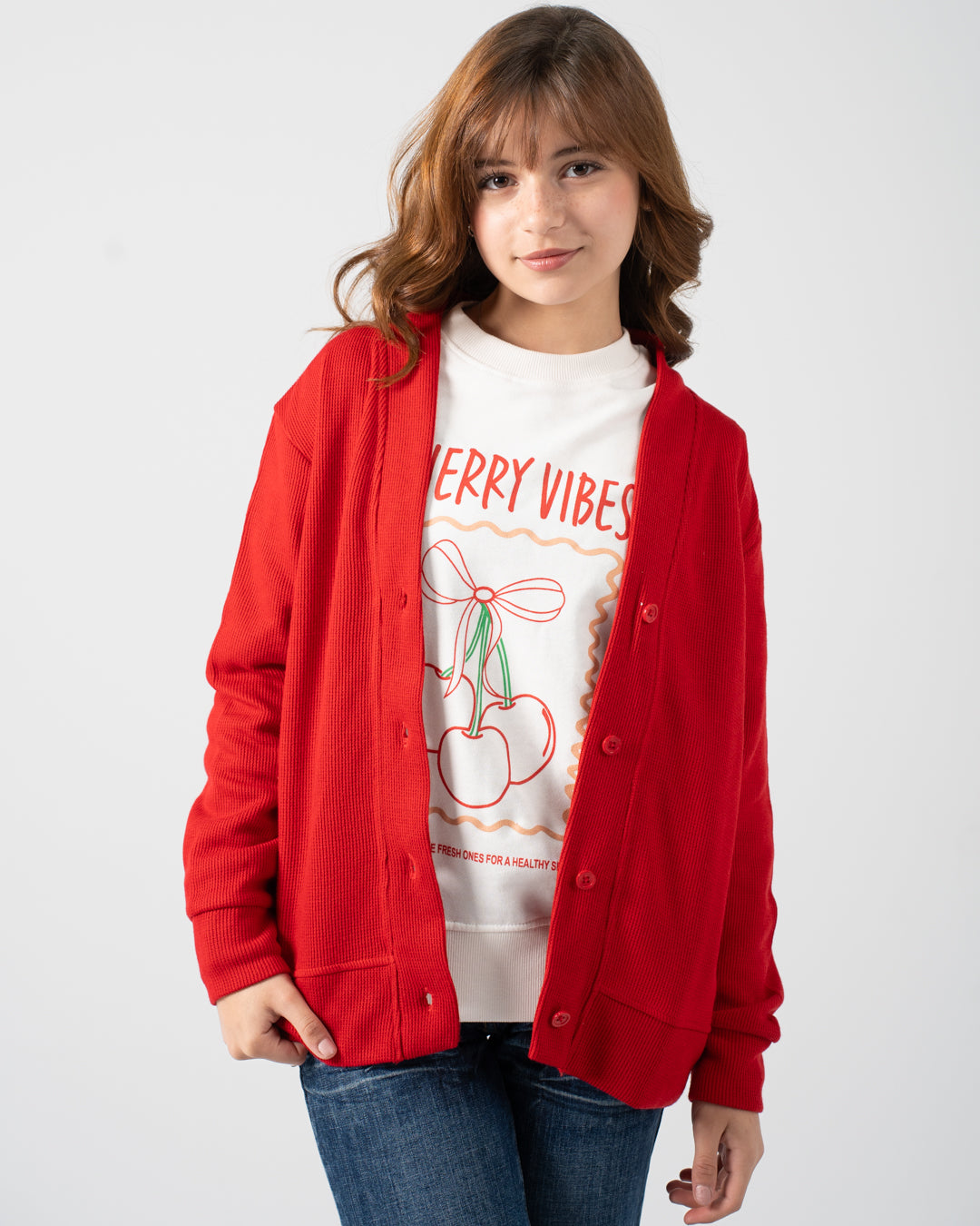 Girl Jacquard Cardigan