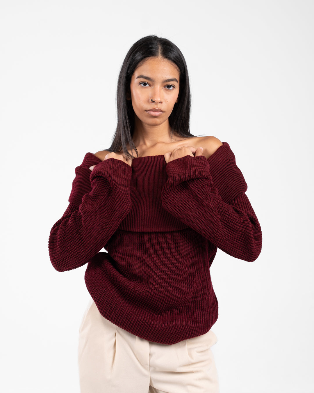 Women Half Collar Pullover