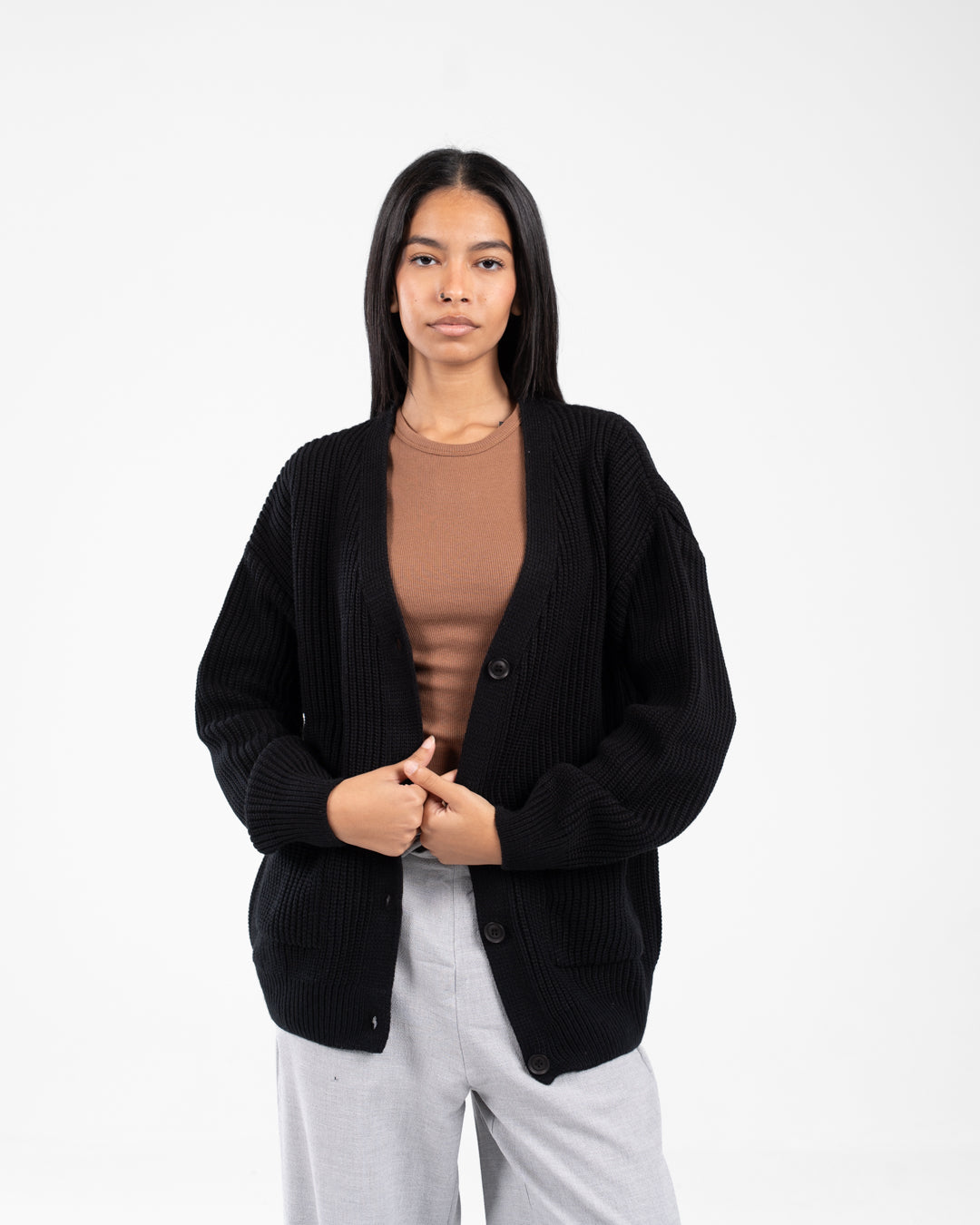 Women Buttoned Pullover