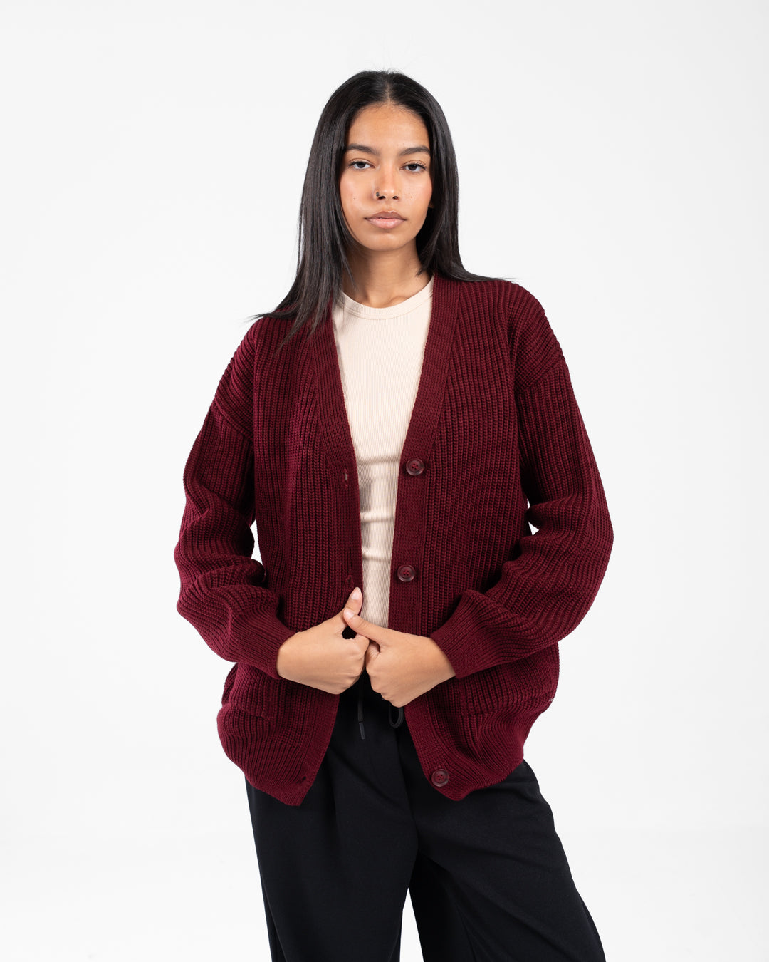 Women Buttoned Pullover