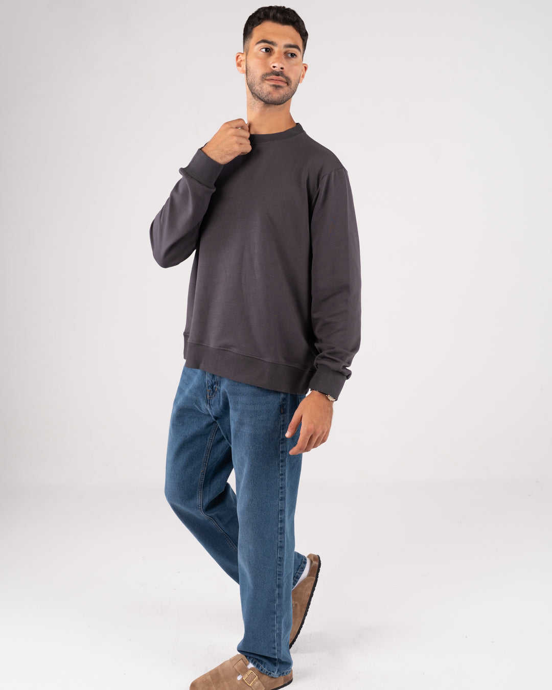 Plain Round Neck Sweater