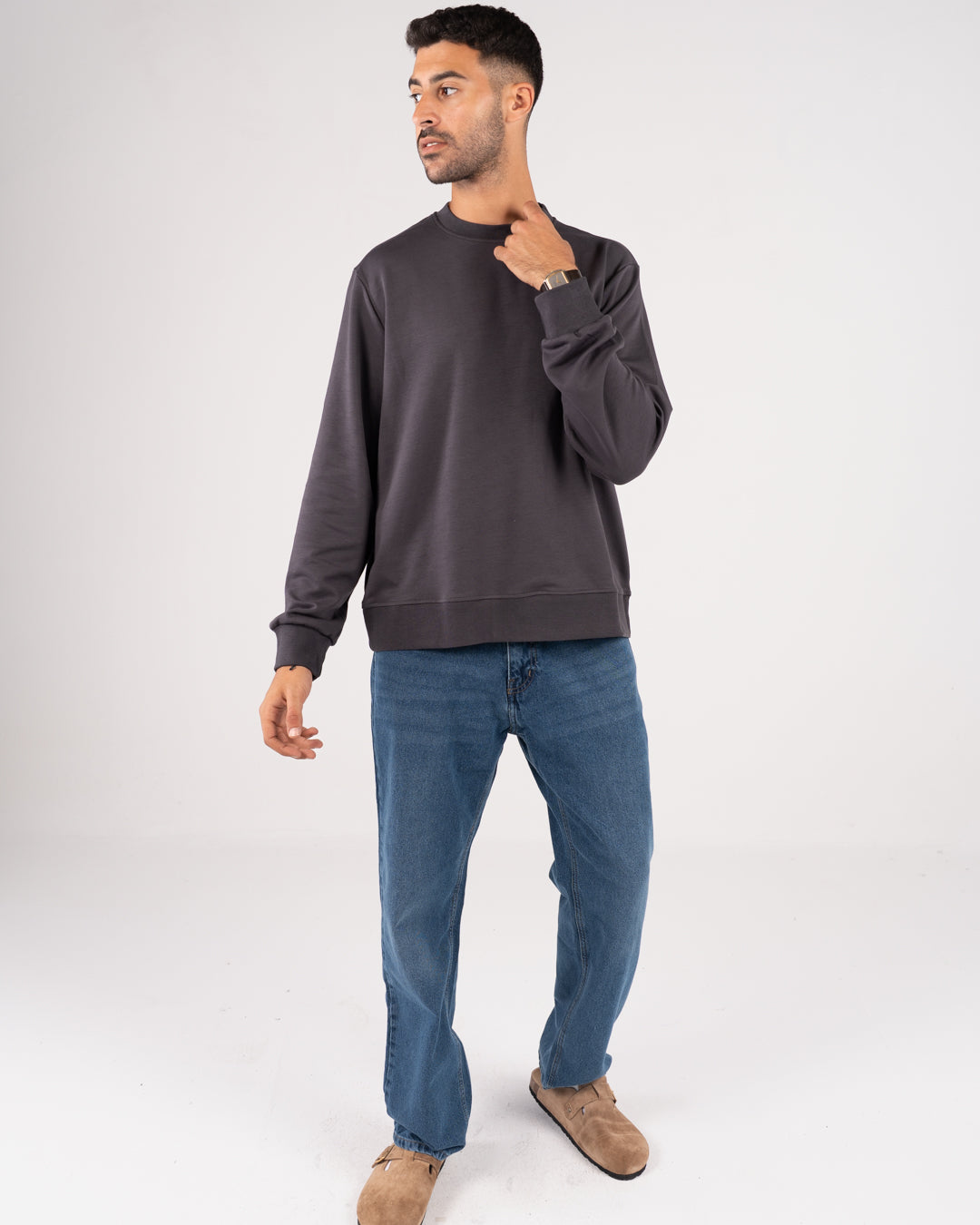 Plain Round Neck Sweater