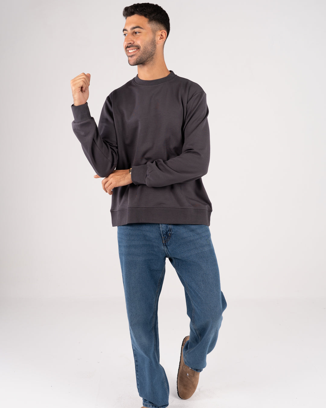 Plain Round Neck Sweater