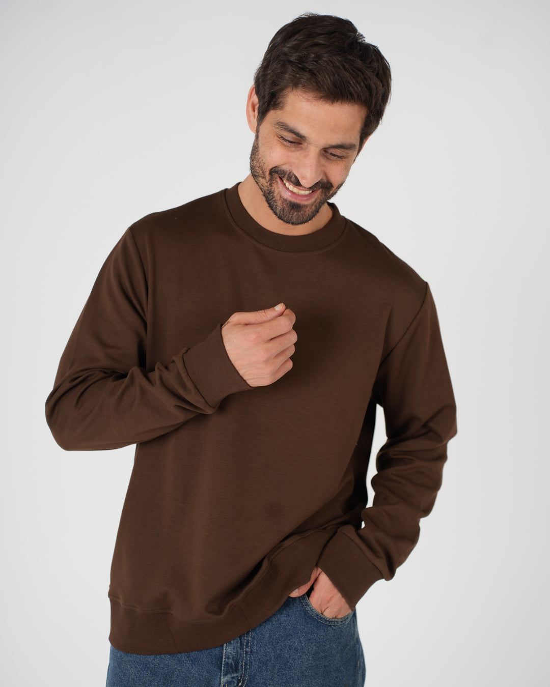 Plain Round Neck Sweater