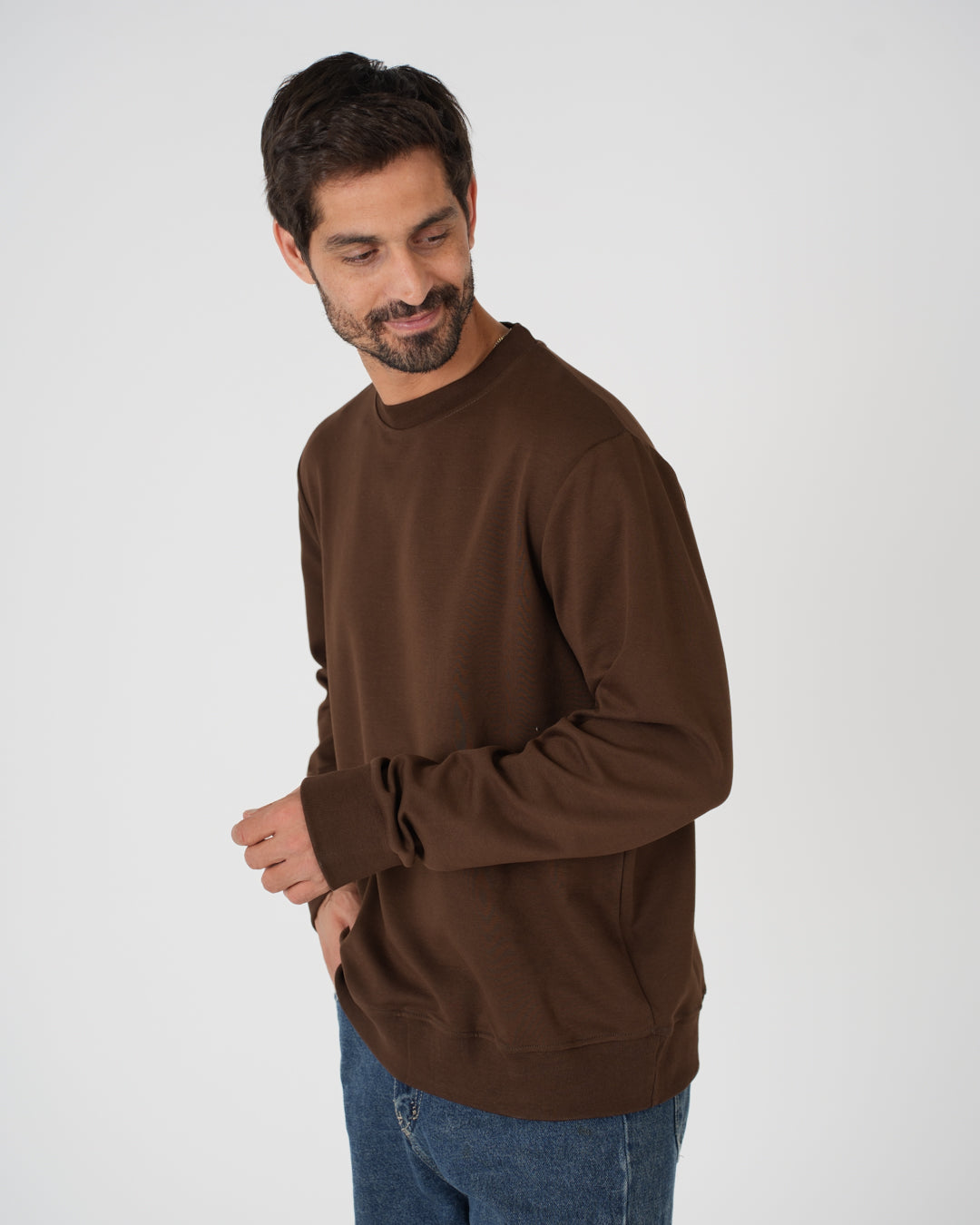 Plain Round Neck Sweater