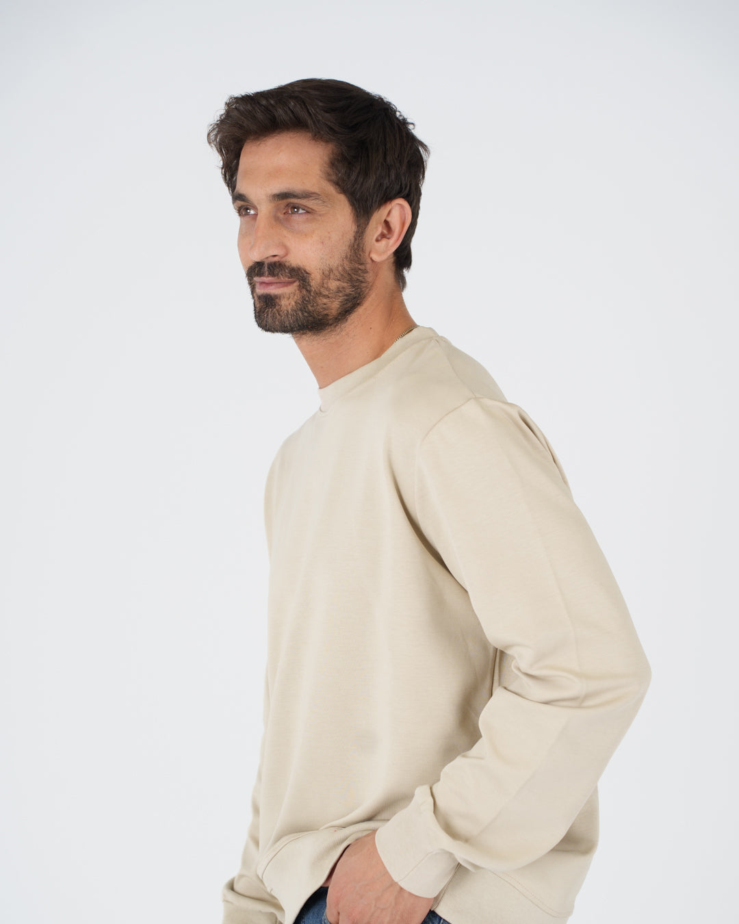 Plain Round Neck Sweater