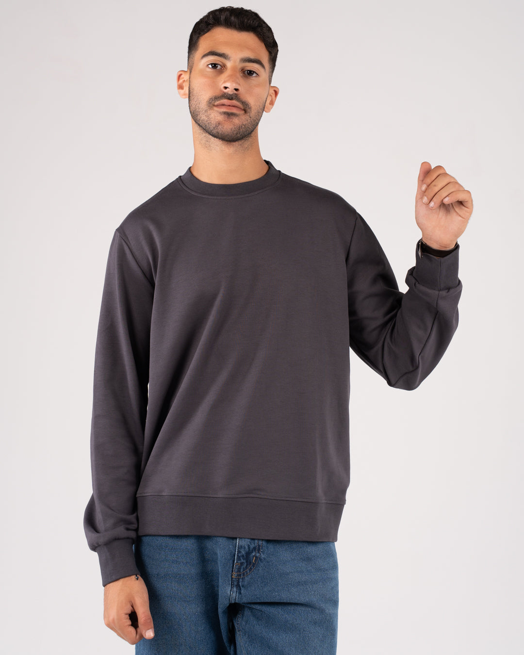 Plain Round Neck Sweater