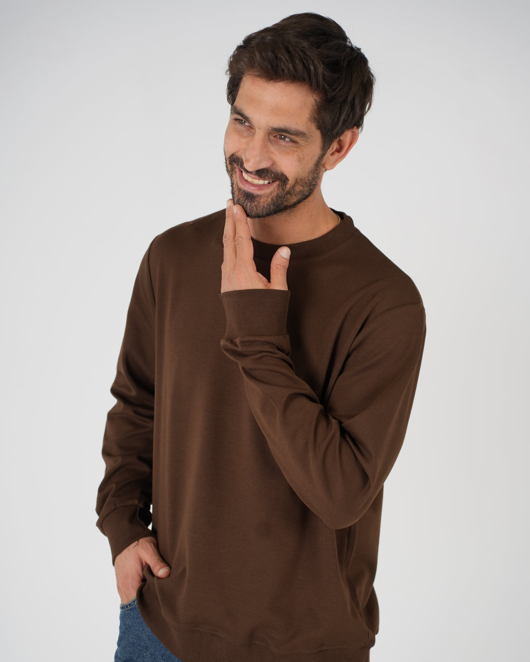 Plain Round Neck Sweater