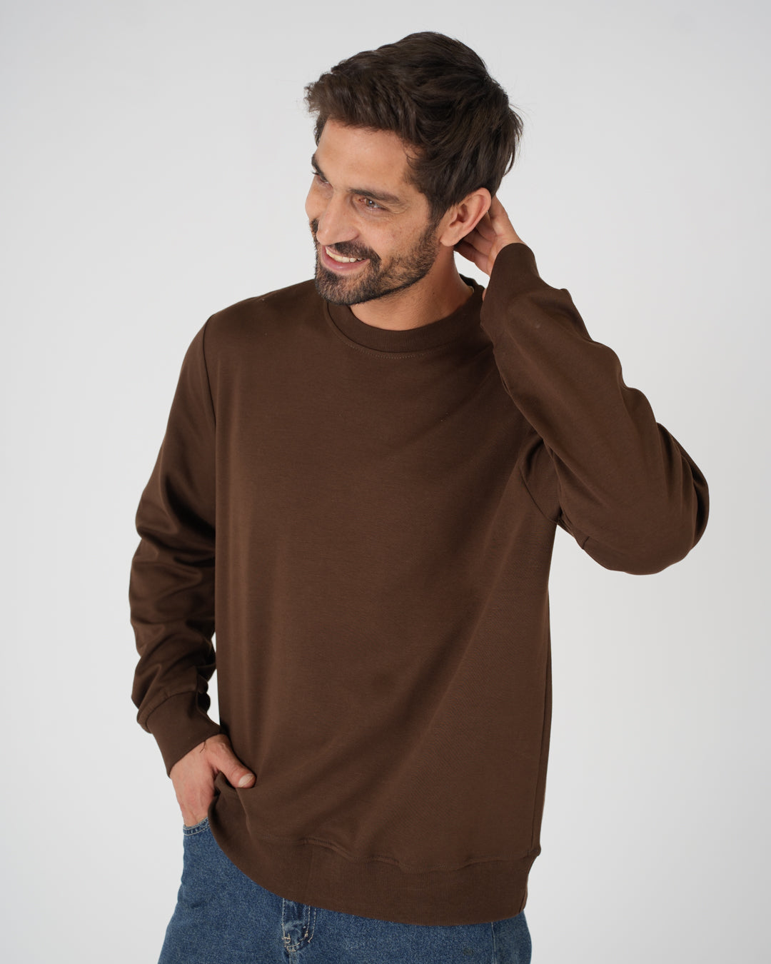 Plain Round Neck Sweater