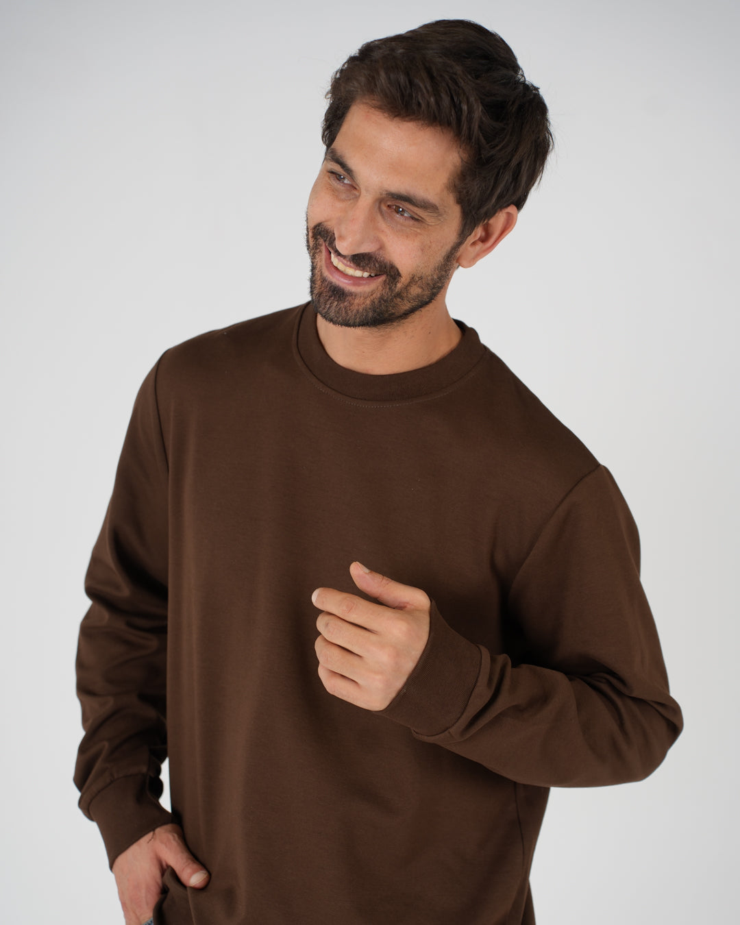 Plain Round Neck Sweater