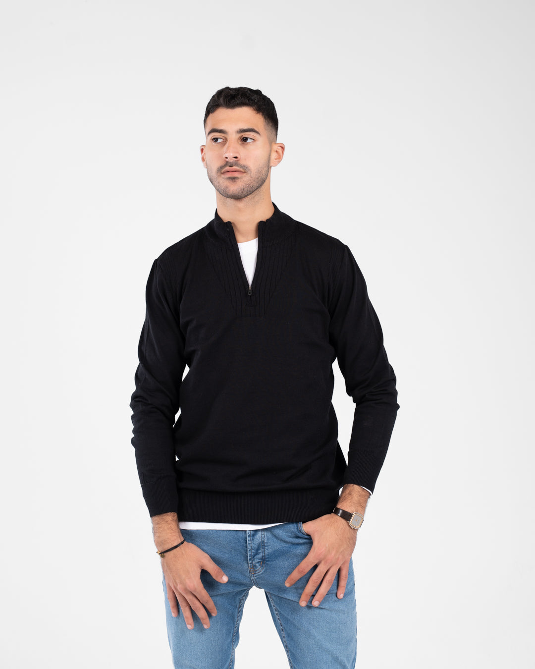 Men Half Zippered Pullover
