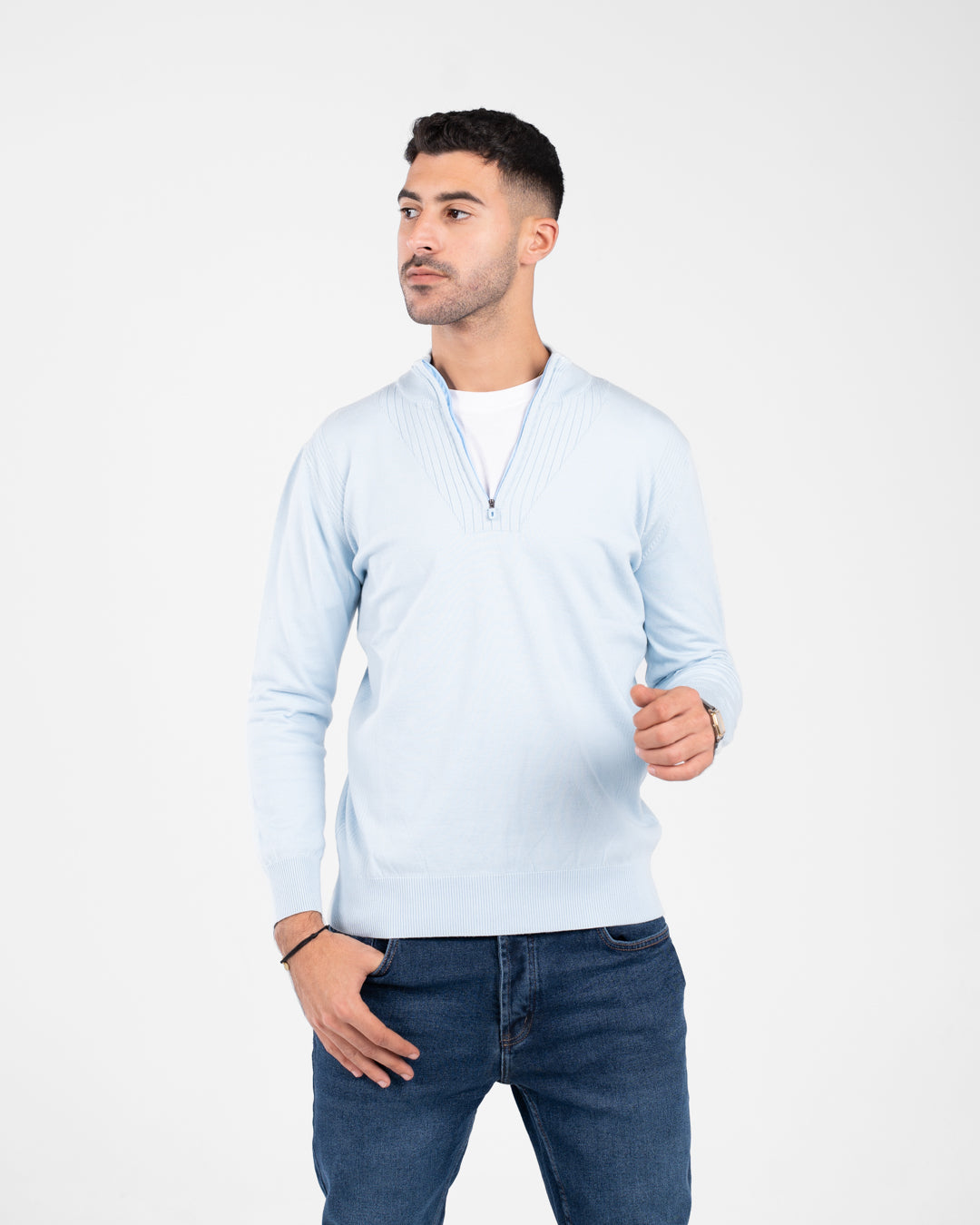 Men Half Zippered Pullover