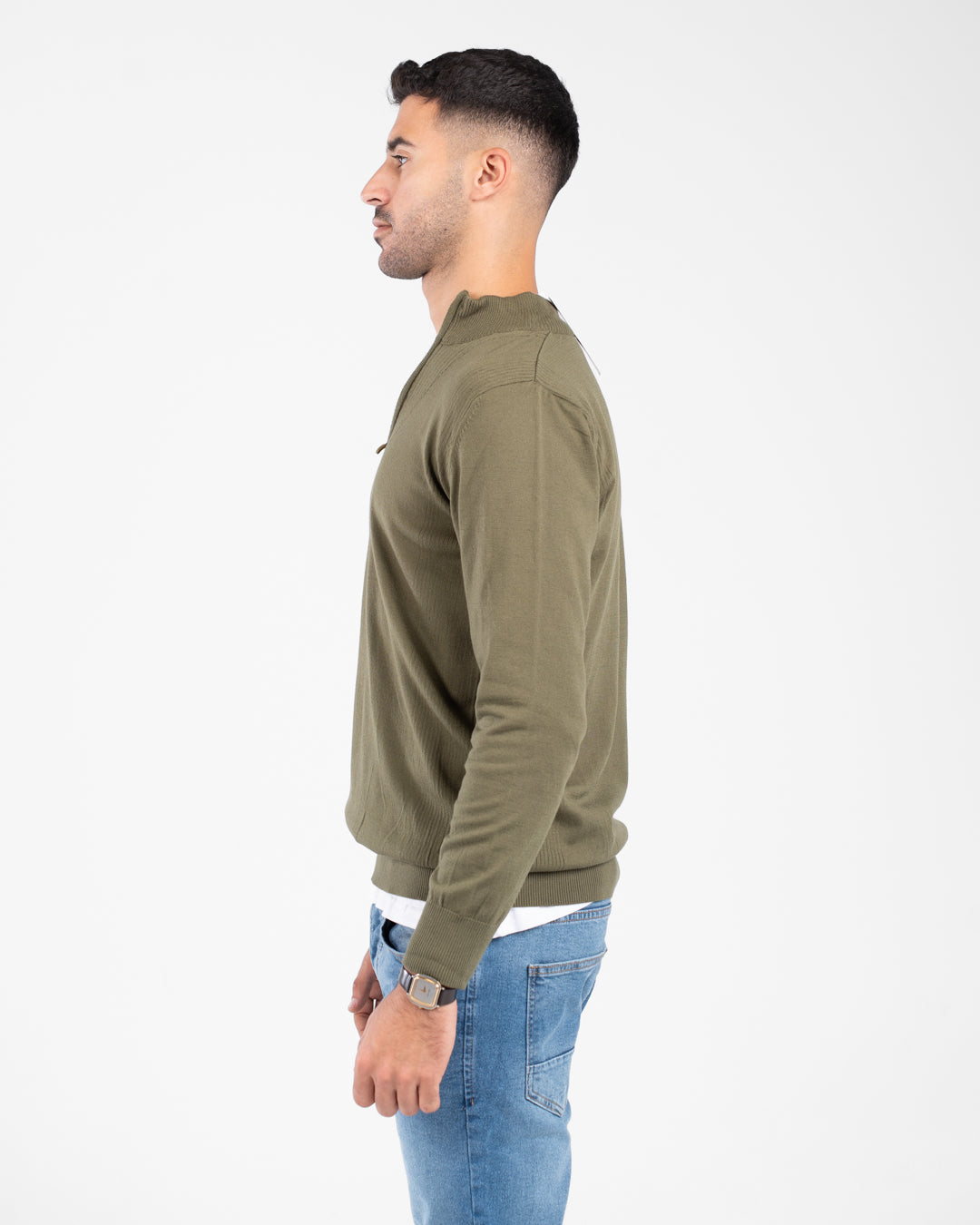 Men Half Zippered Pullover