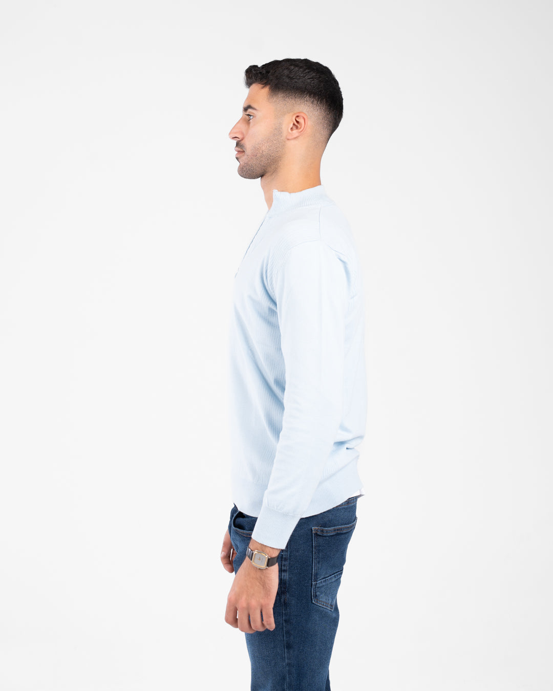 Men Half Zippered Pullover