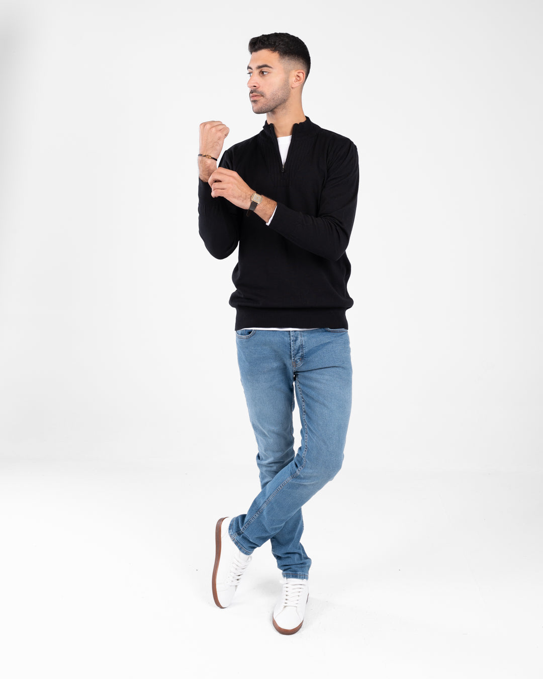 Men Half Zippered Pullover