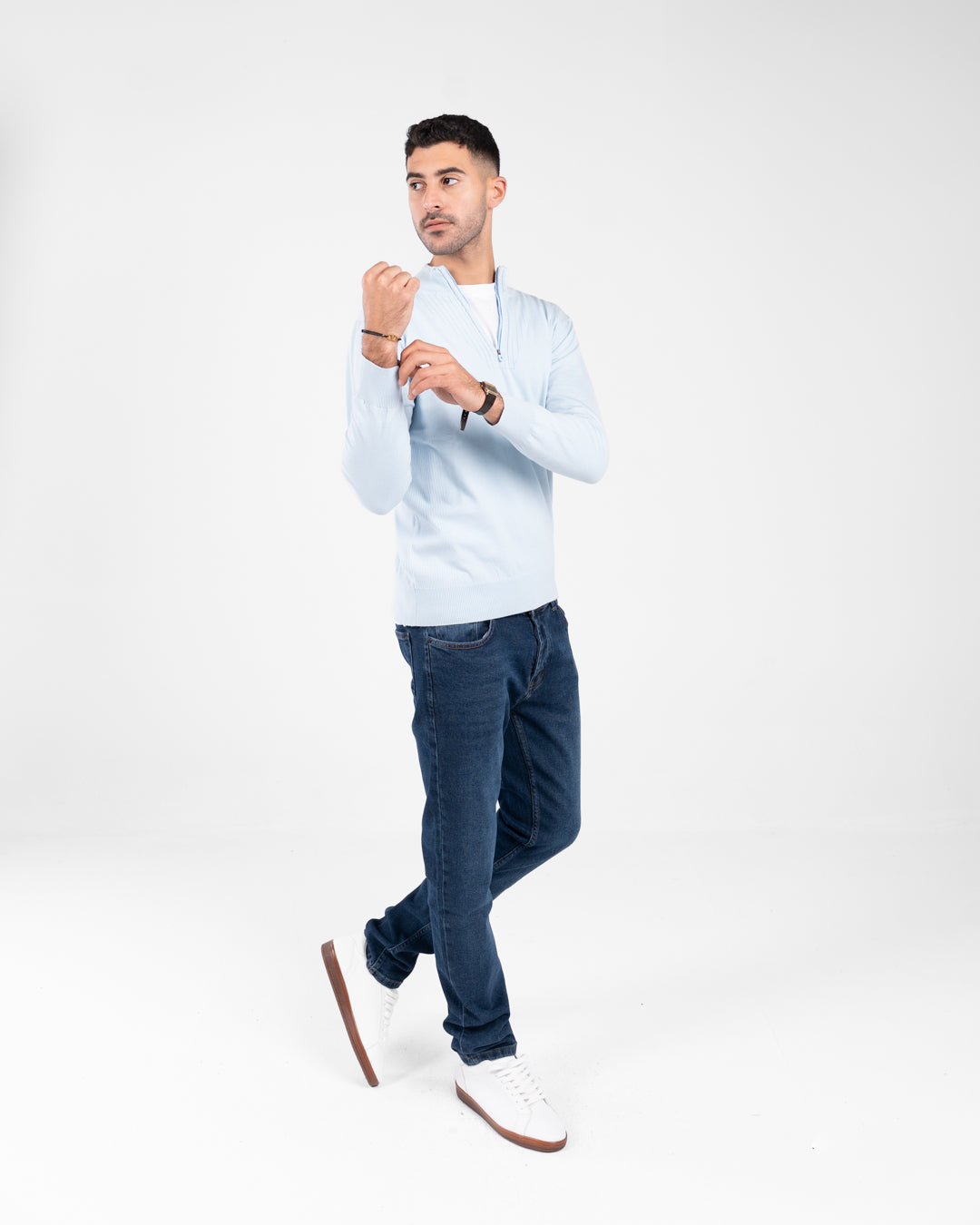 Men Half Zippered Pullover