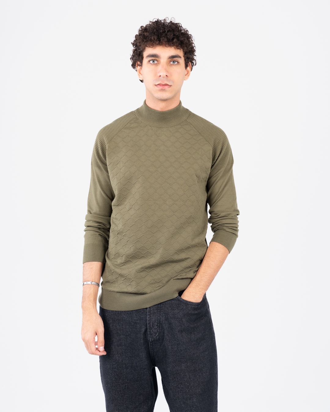 سترة جاكار نصف رجالية