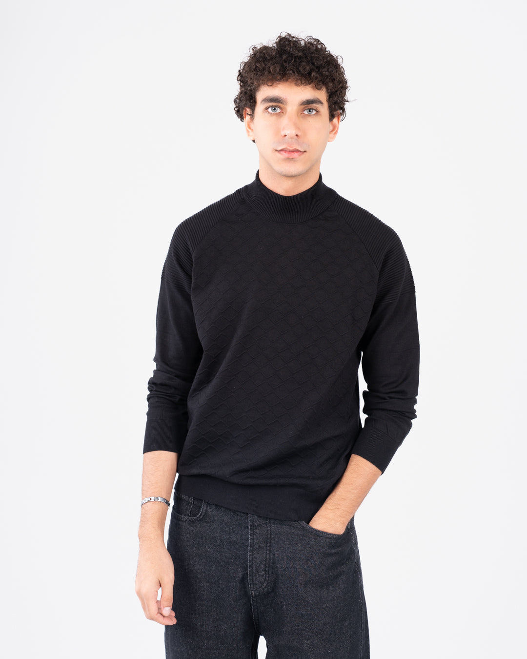 سترة جاكار نصف رجالية