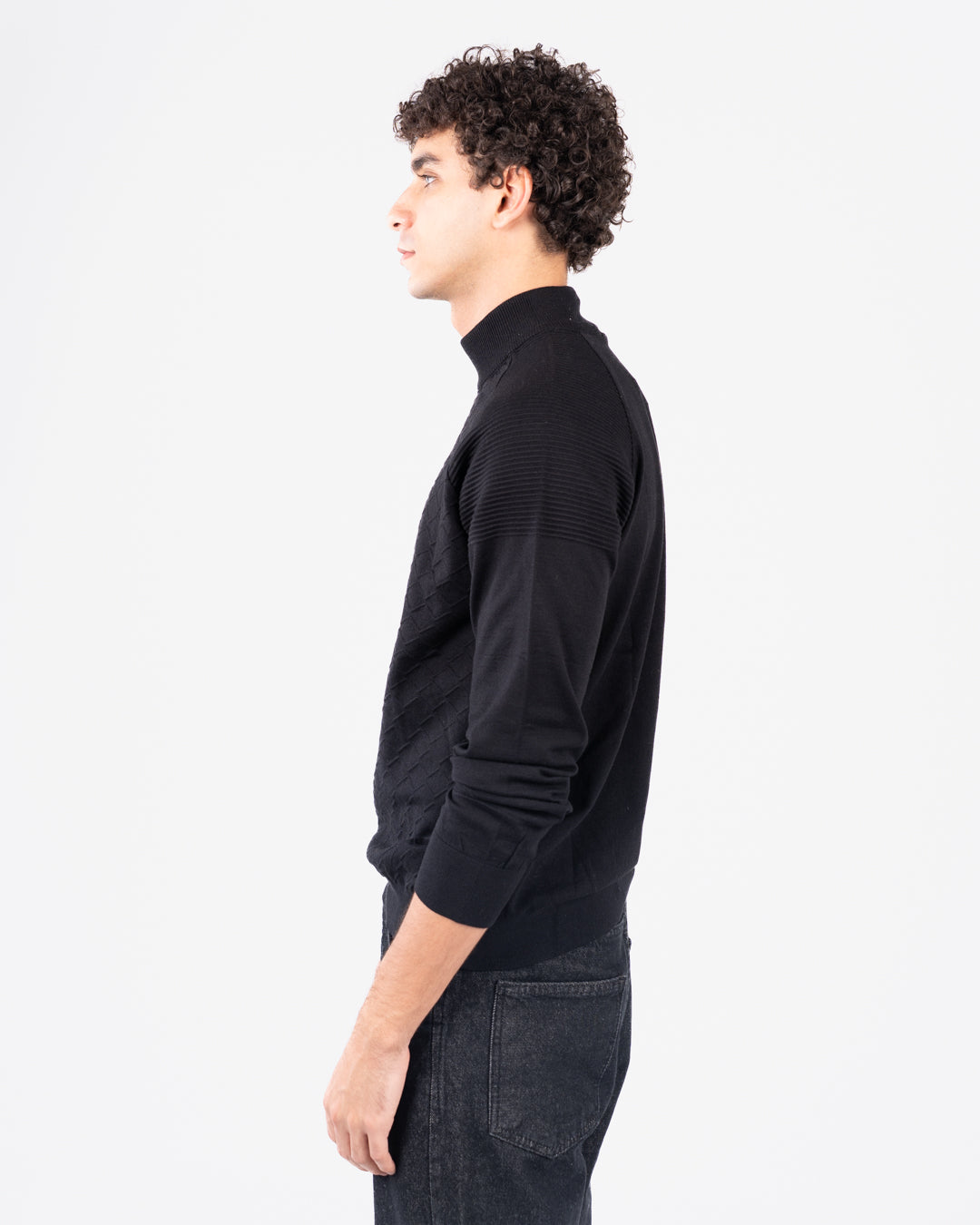 سترة جاكار نصف رجالية