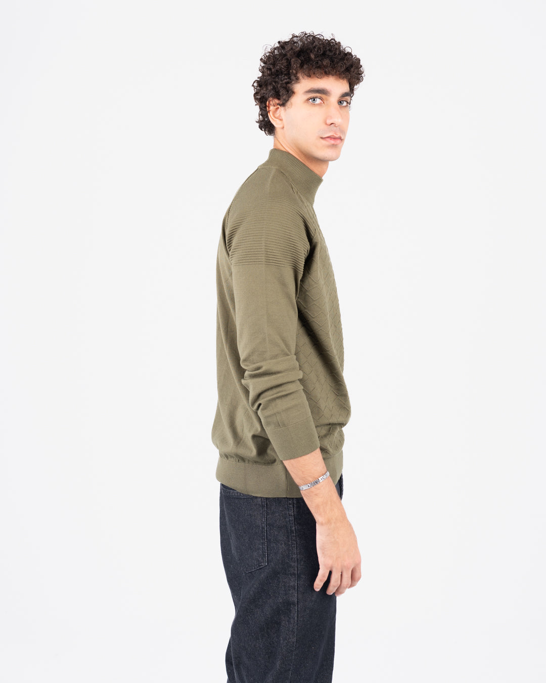 سترة جاكار نصف رجالية