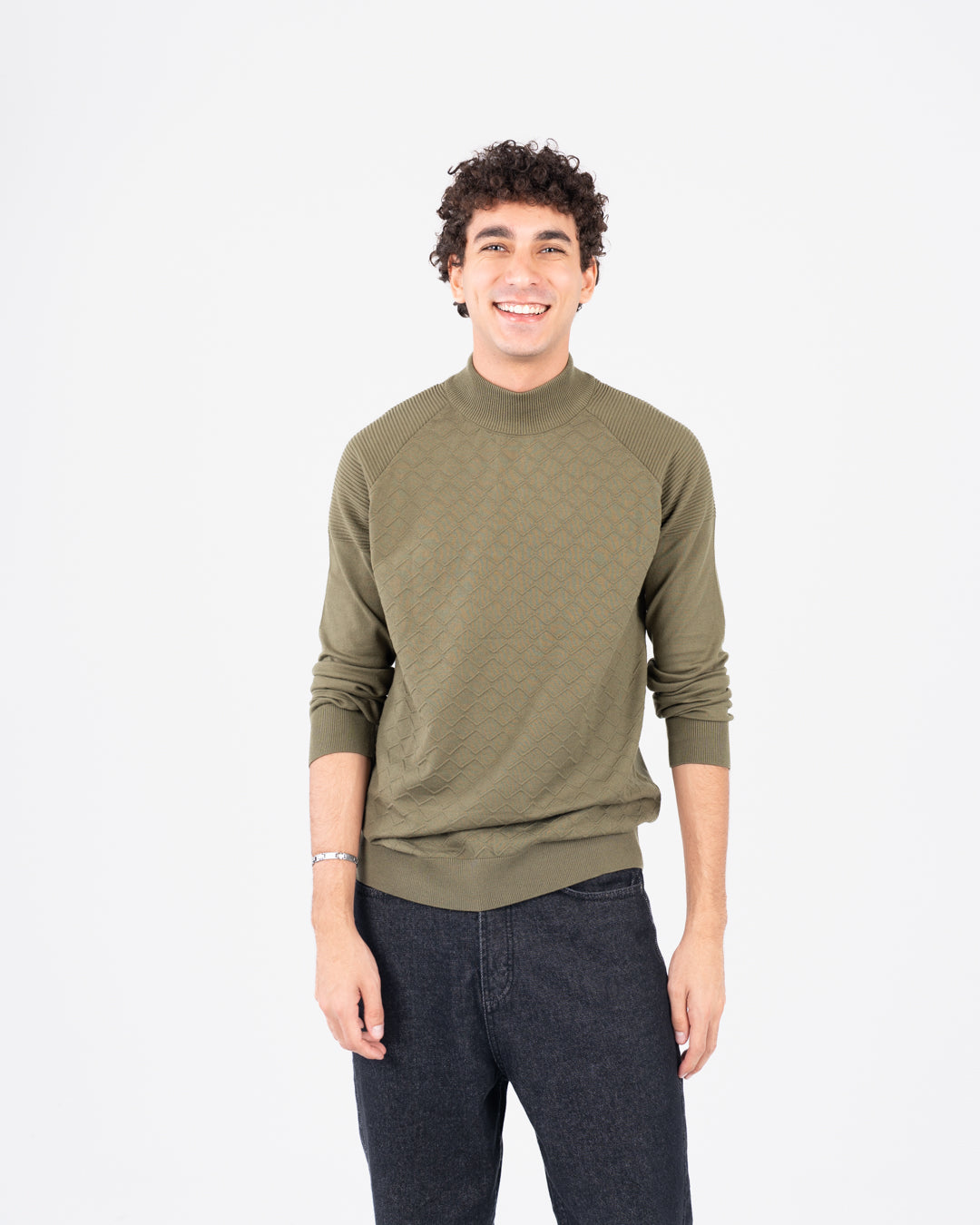 سترة جاكار نصف رجالية