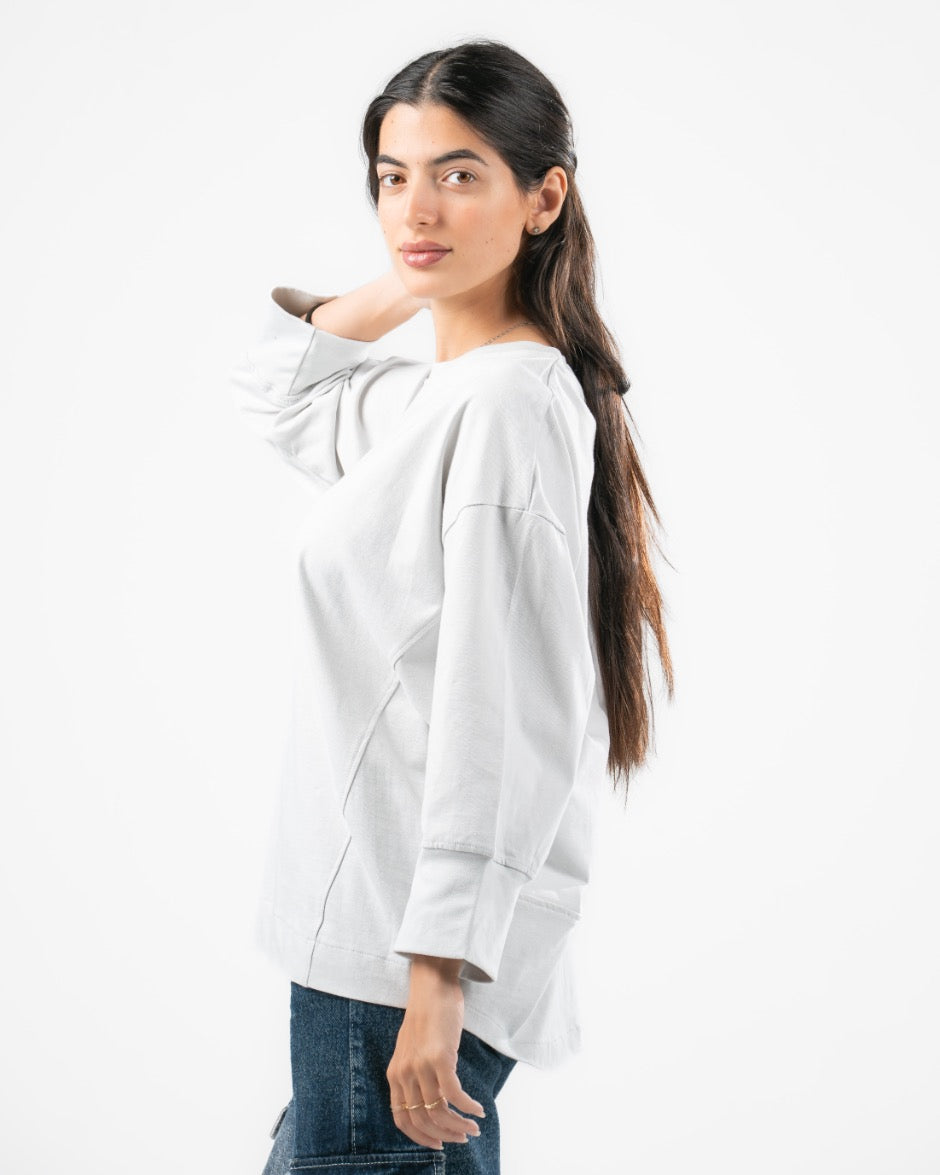 بلوزة أساسية سادة