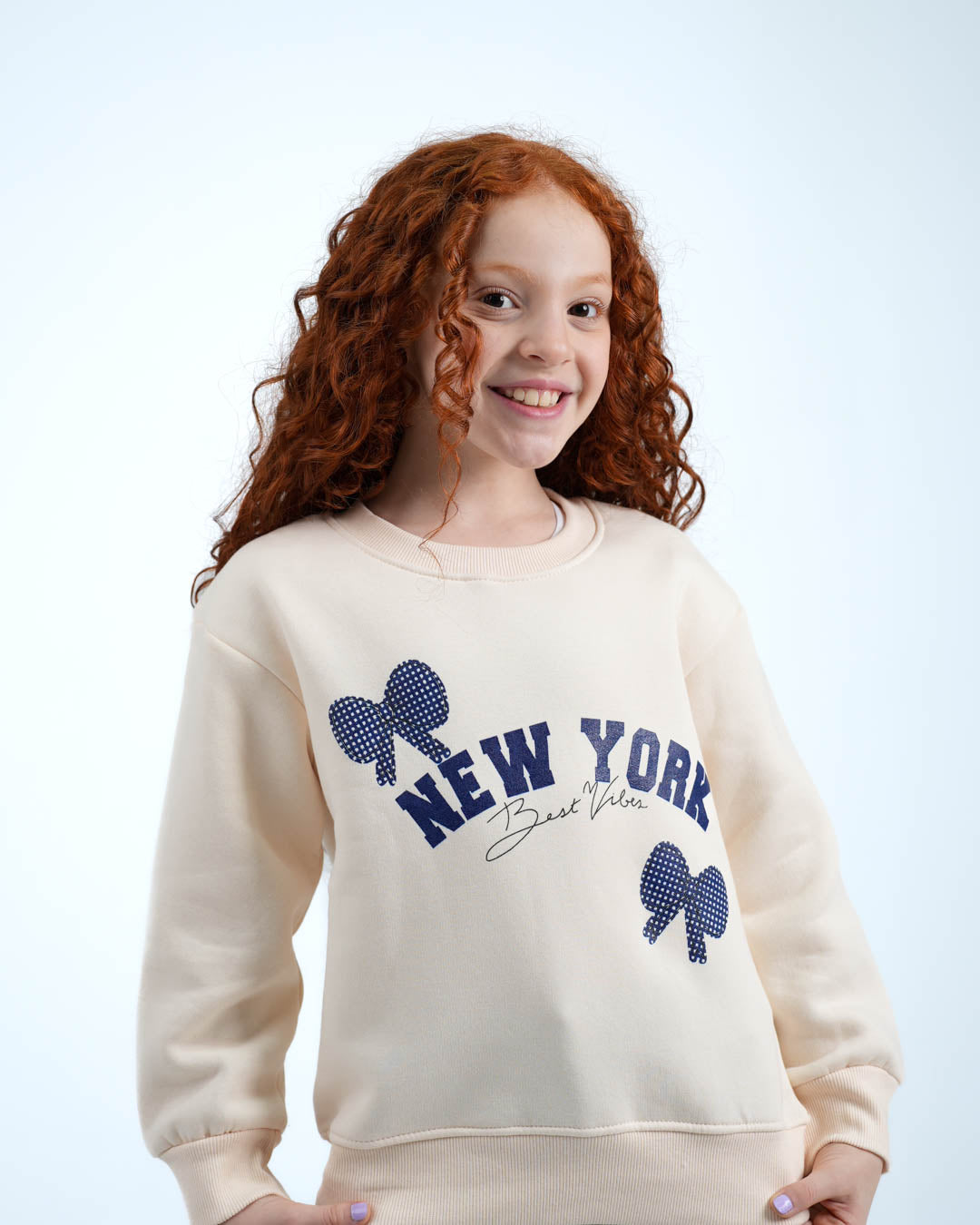 New York Ribbon Sweat Shirt