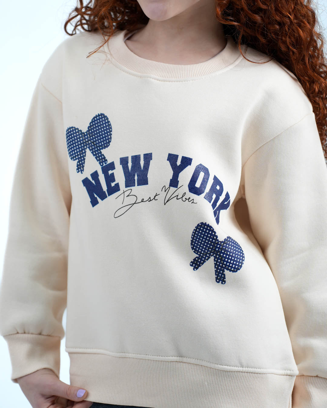 New York Ribbon Sweat Shirt