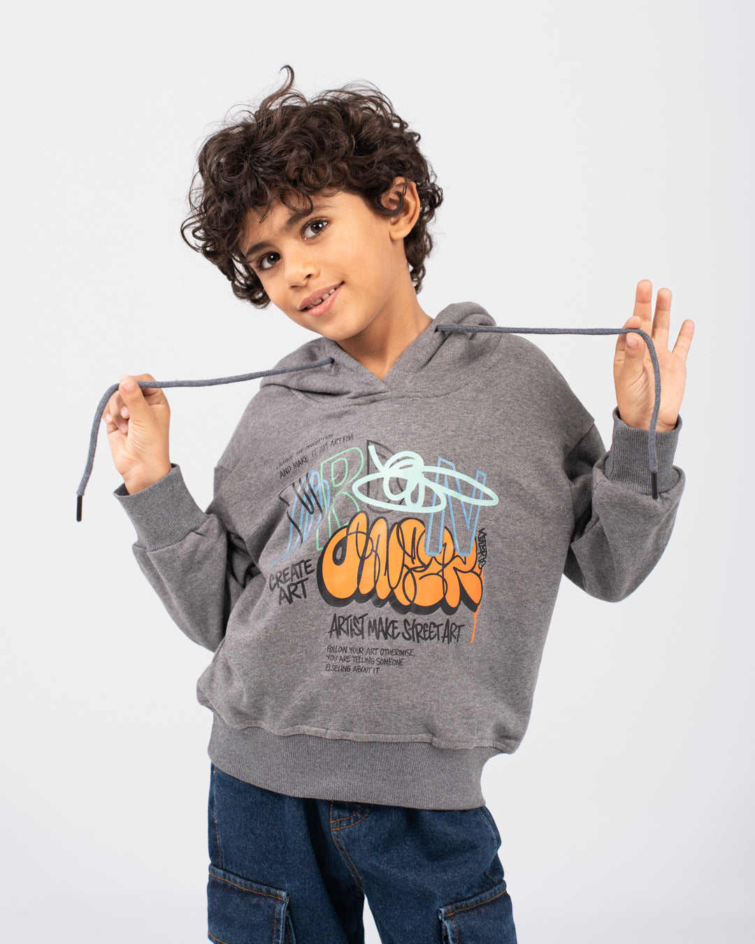 سويت شيرت للأولاد بطبعة مزدوجة