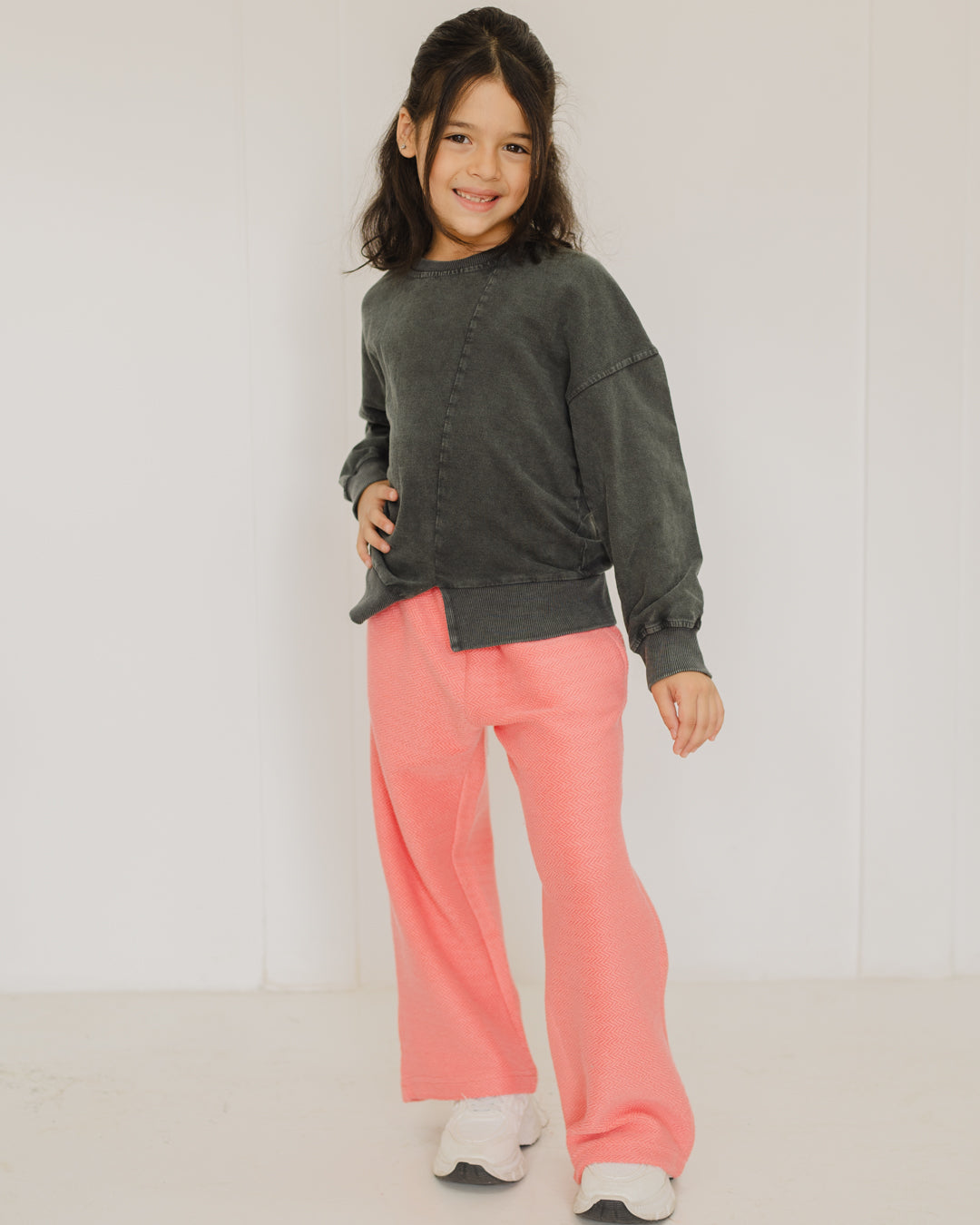 Wide Leg Sweat Pants For Girls