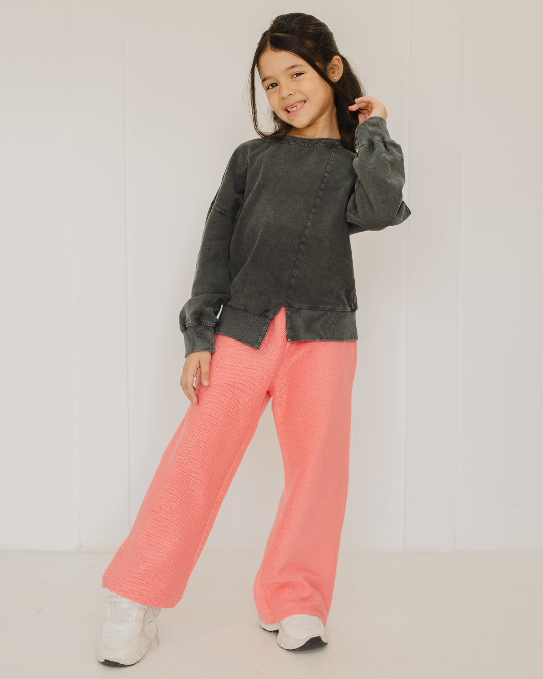 Wide Leg Sweat Pants For Girls