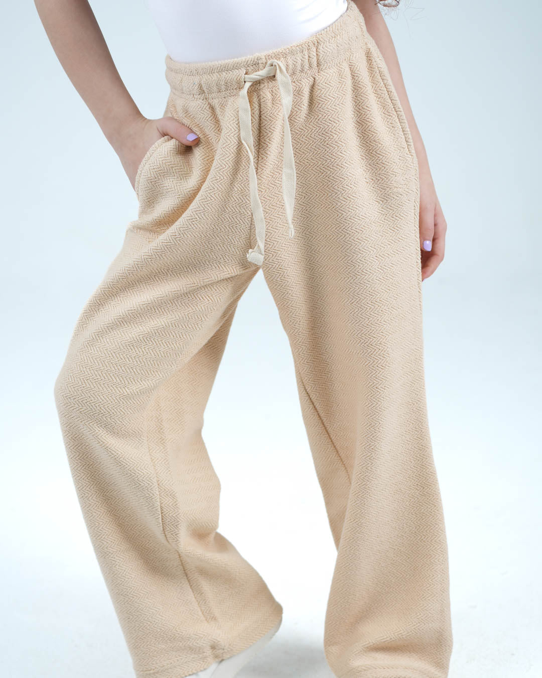 Wide Leg Sweat Pants For Girls