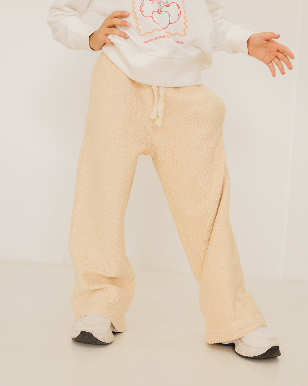 Wide Leg Sweat Pants For Girls