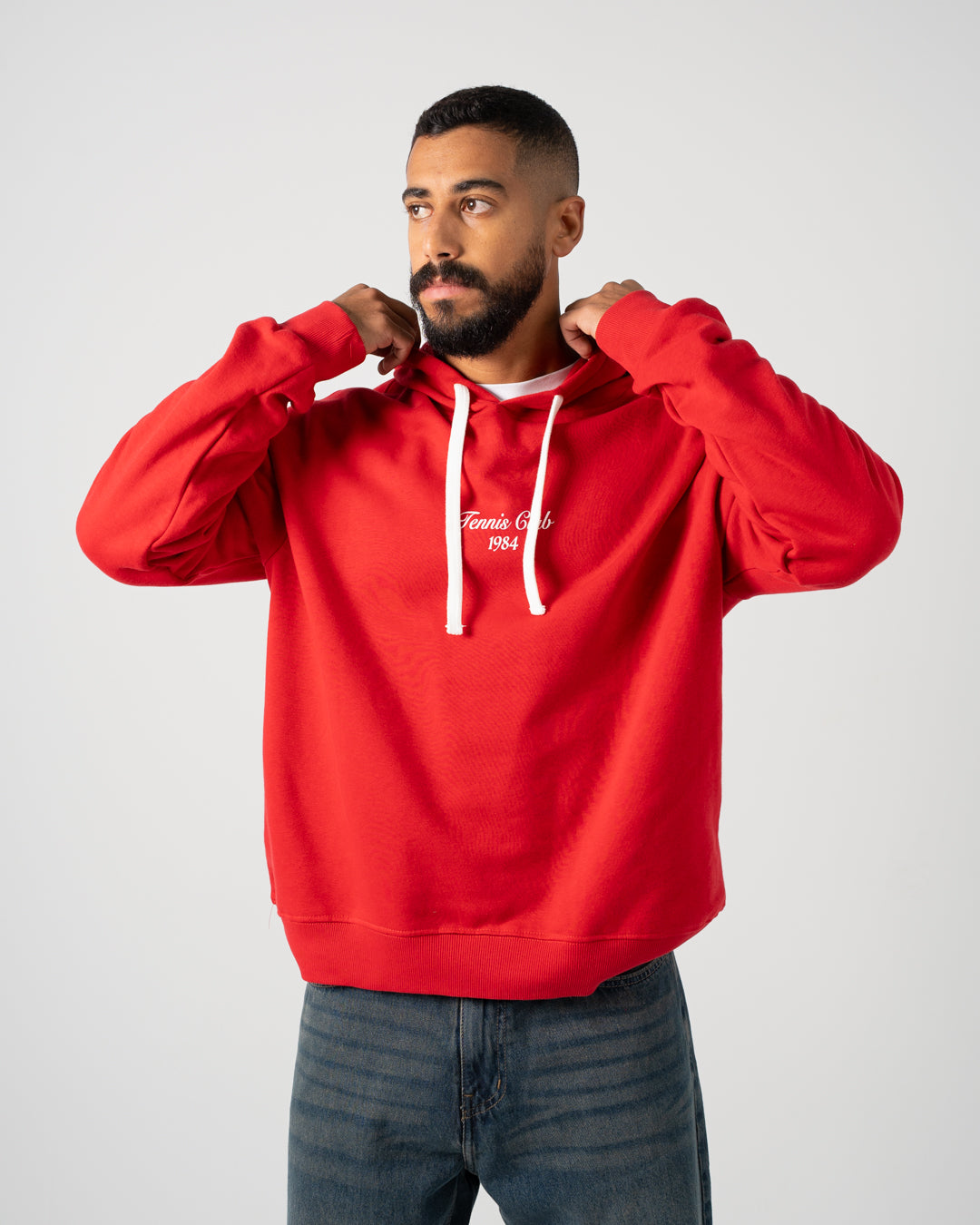 سويتشيرت رجالي بطبعة مزدوجة