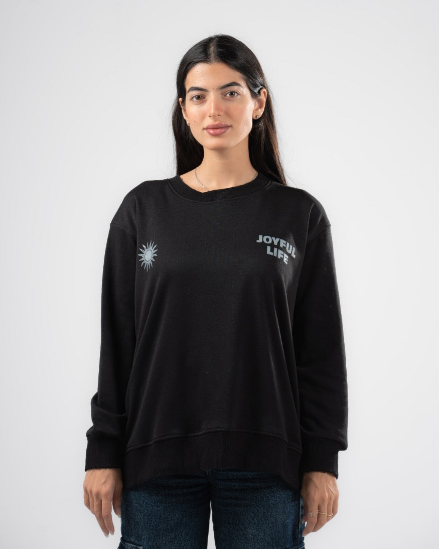 سويت شيرت بطبعة