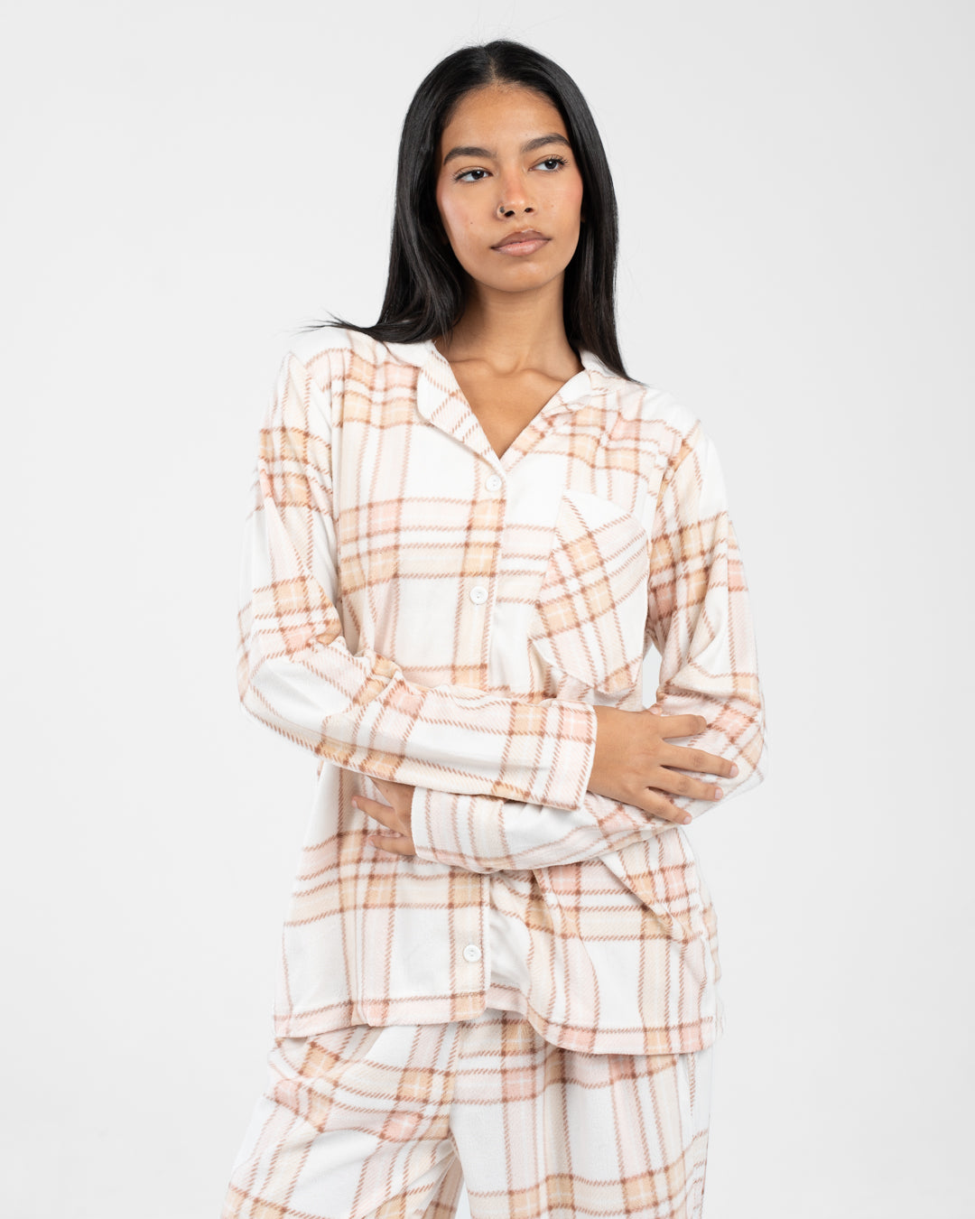 Women Plaid Pyjamas