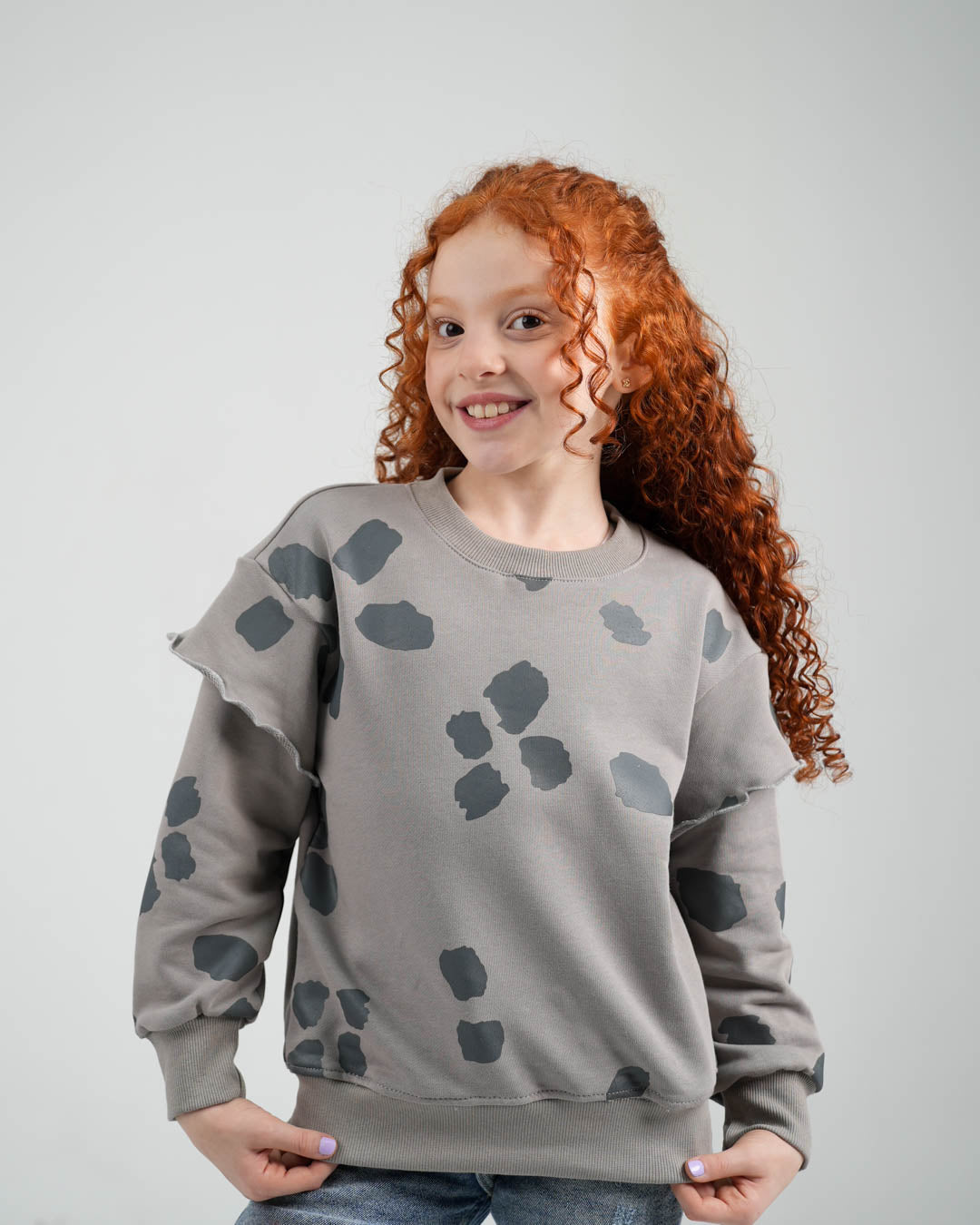 Abstract Flower SweatShirt