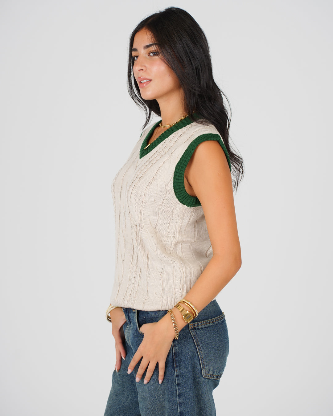 Women Knitted Gillet