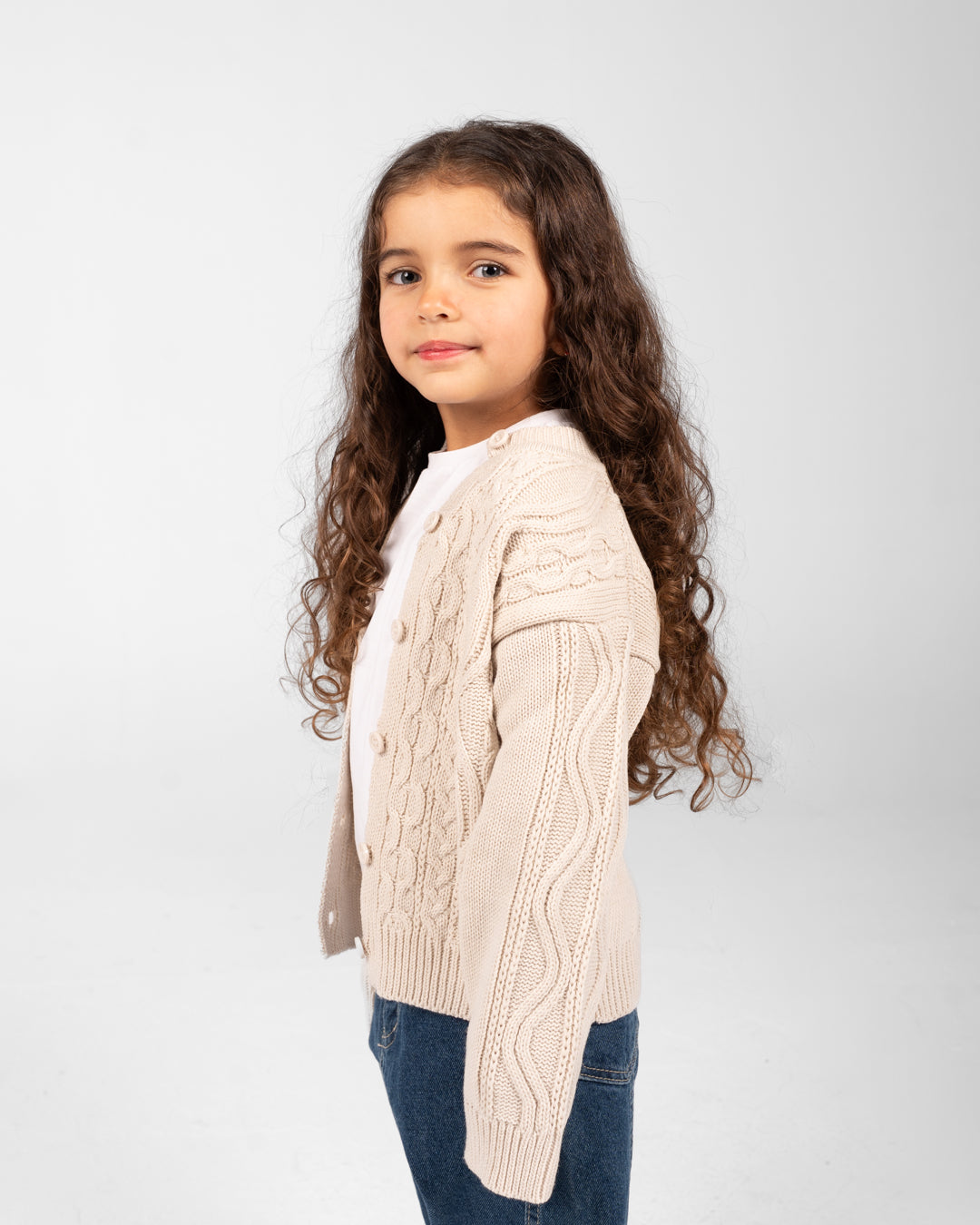 Girls Buttoned Pullover