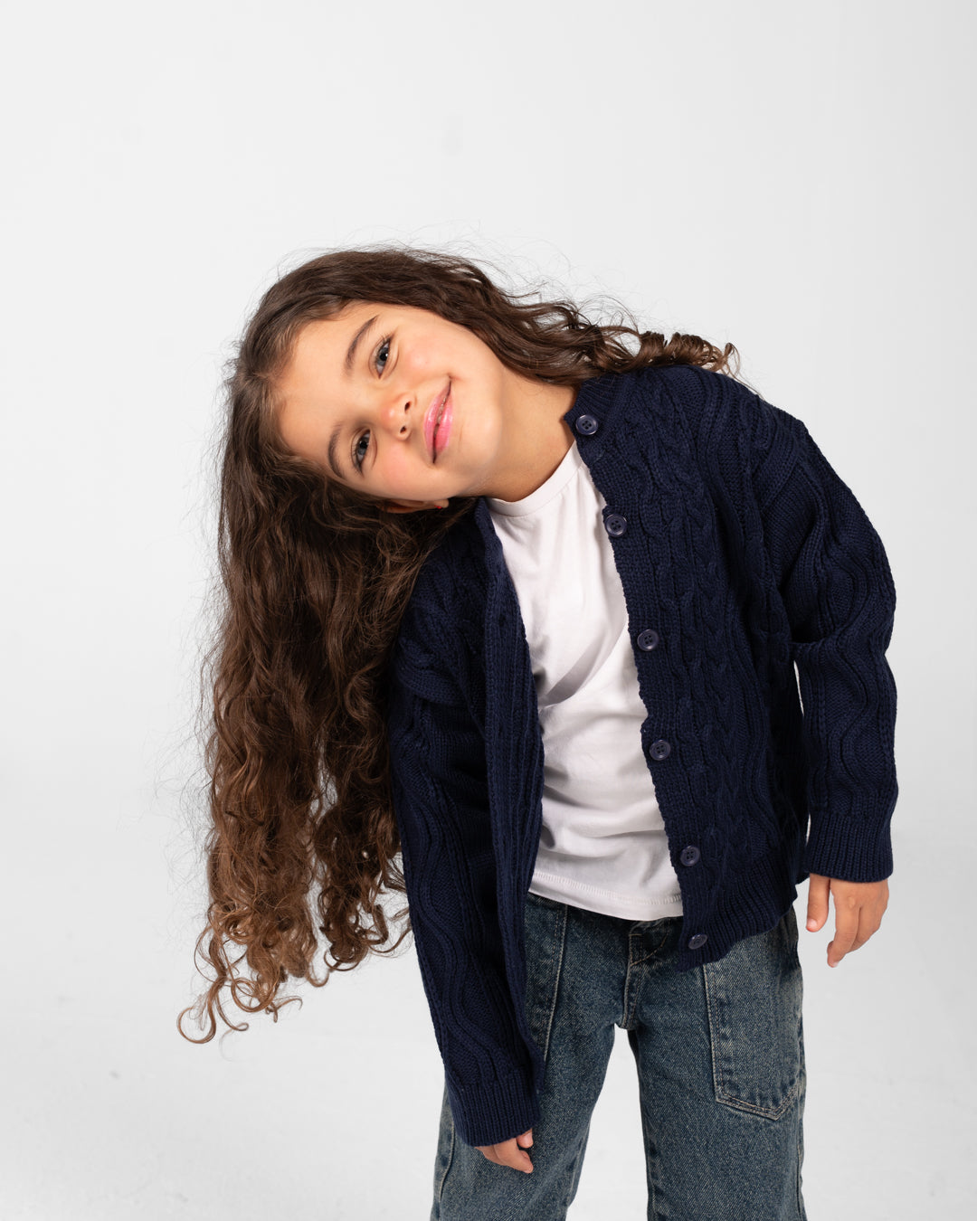 Girls Buttoned Pullover