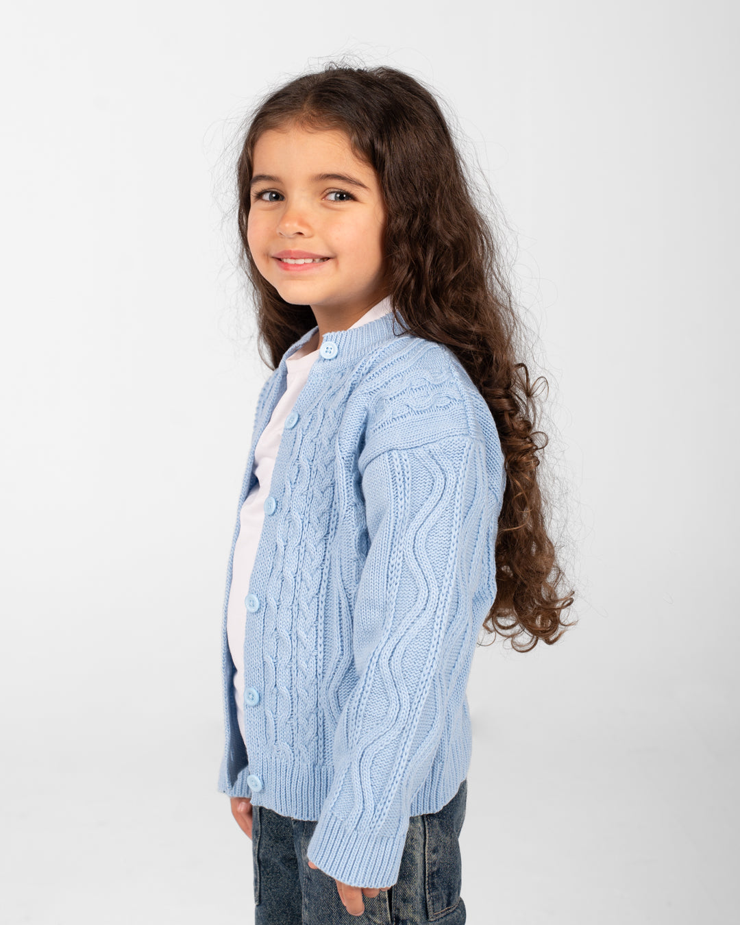 Girls Buttoned Pullover