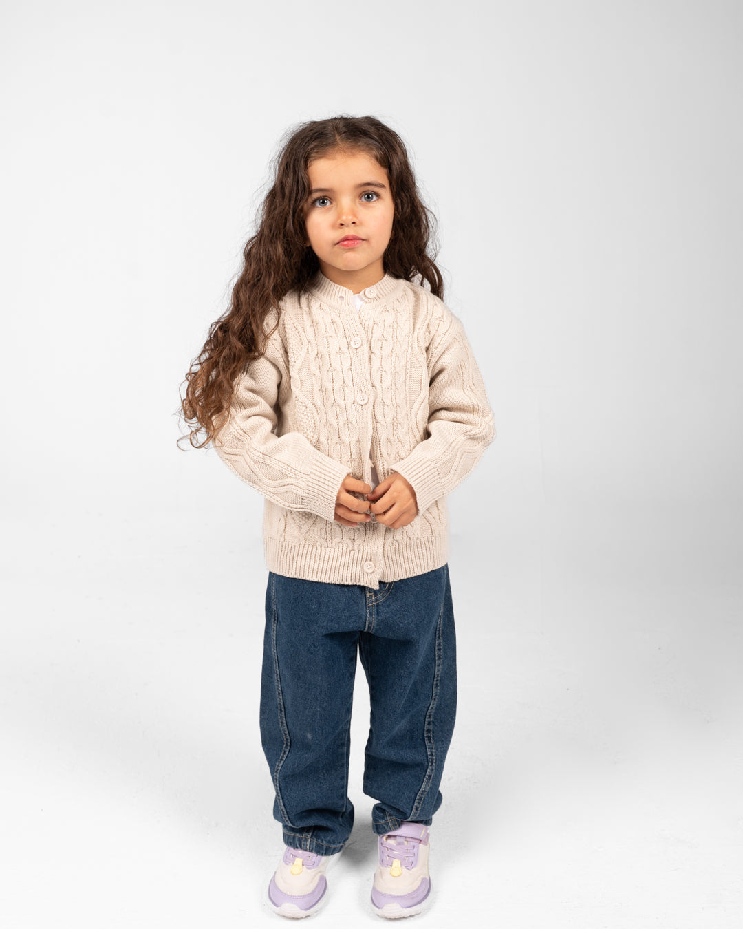 Girls Buttoned Pullover